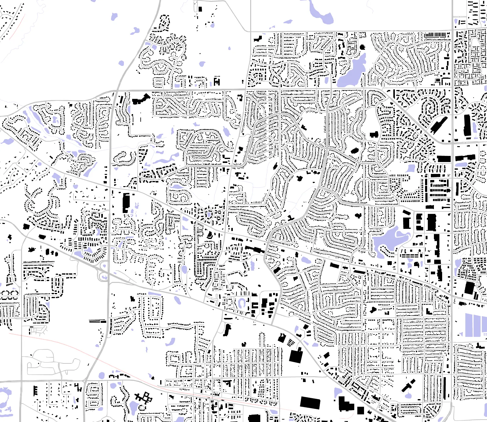 Streamwood figure ground plan