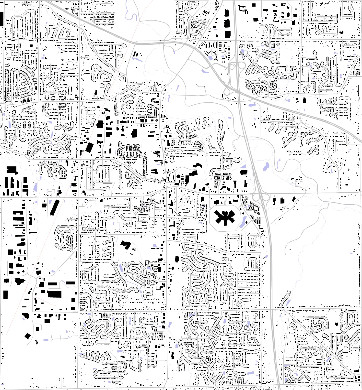 Strongsville figure ground plan