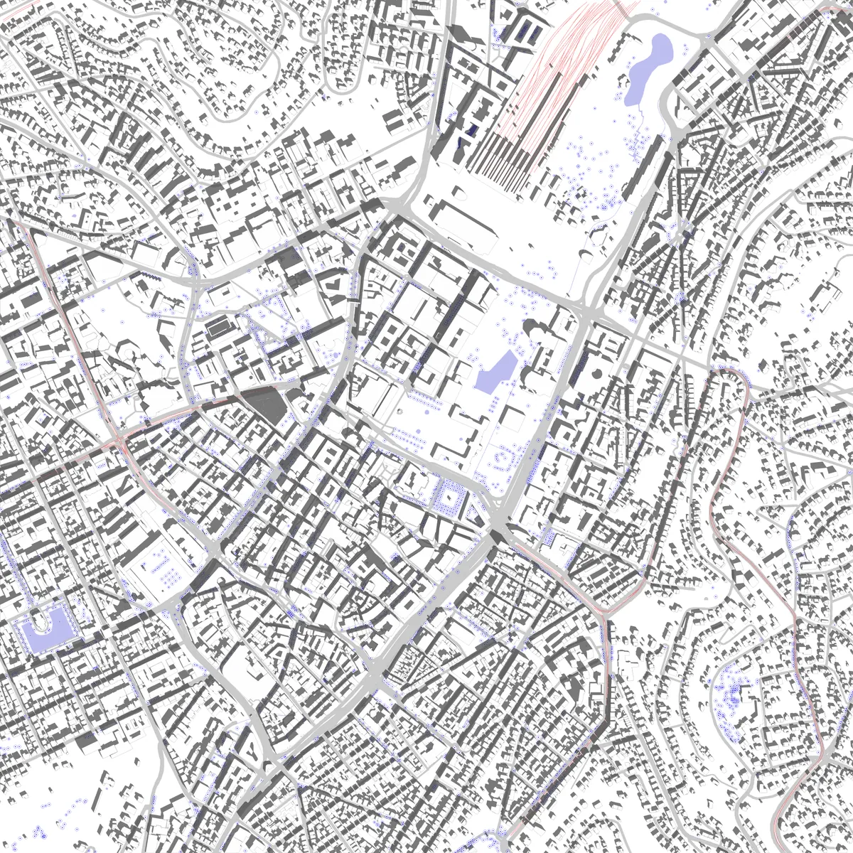 Stuttgart site plan (2.5 km)