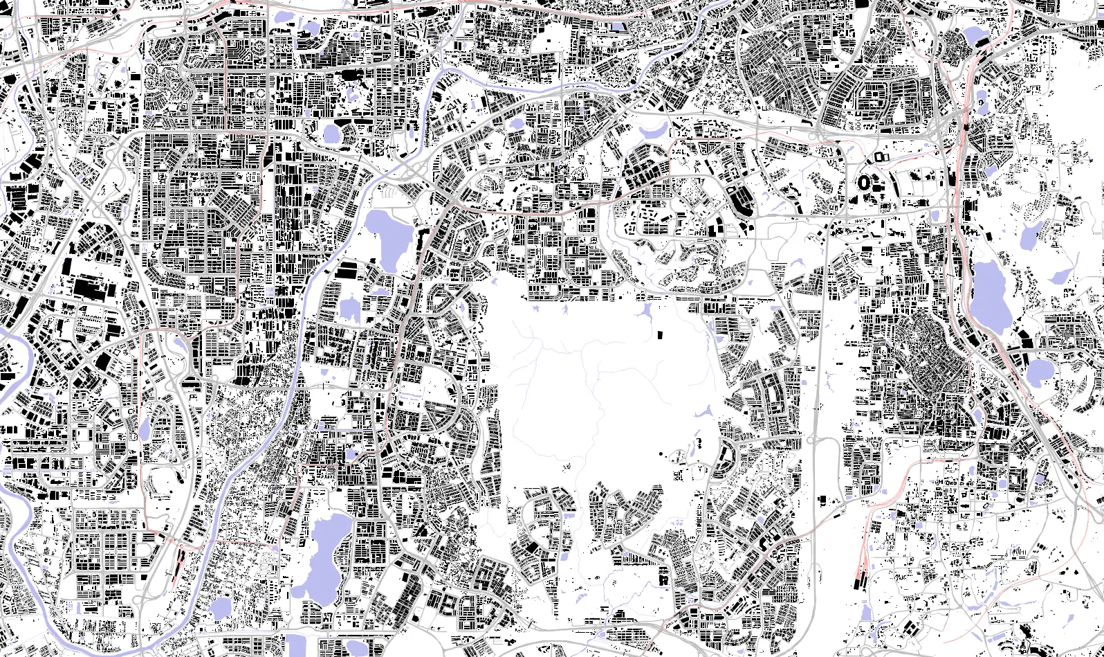 Subang Jaya figure ground plan