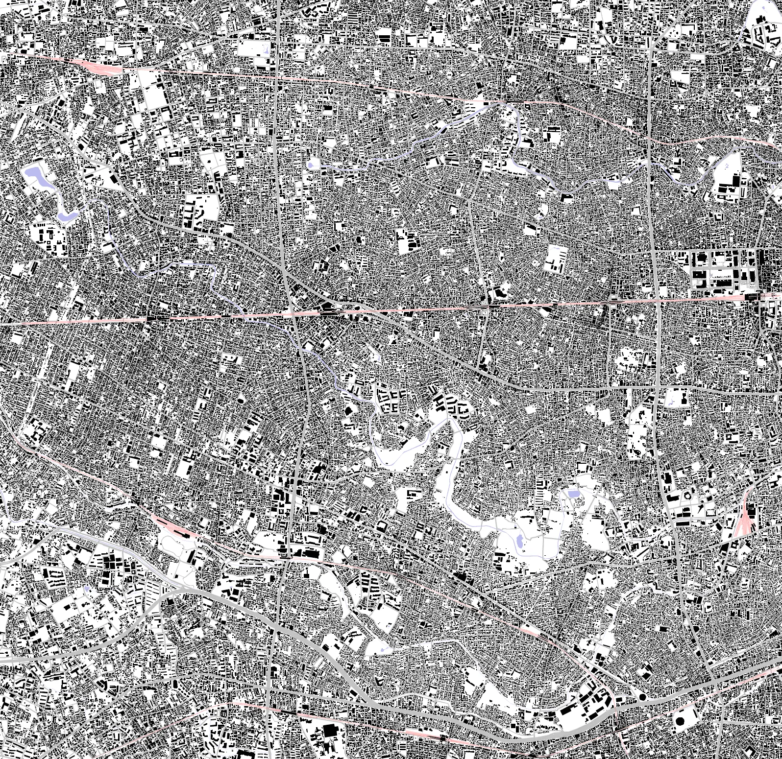 Suginami figure ground plan