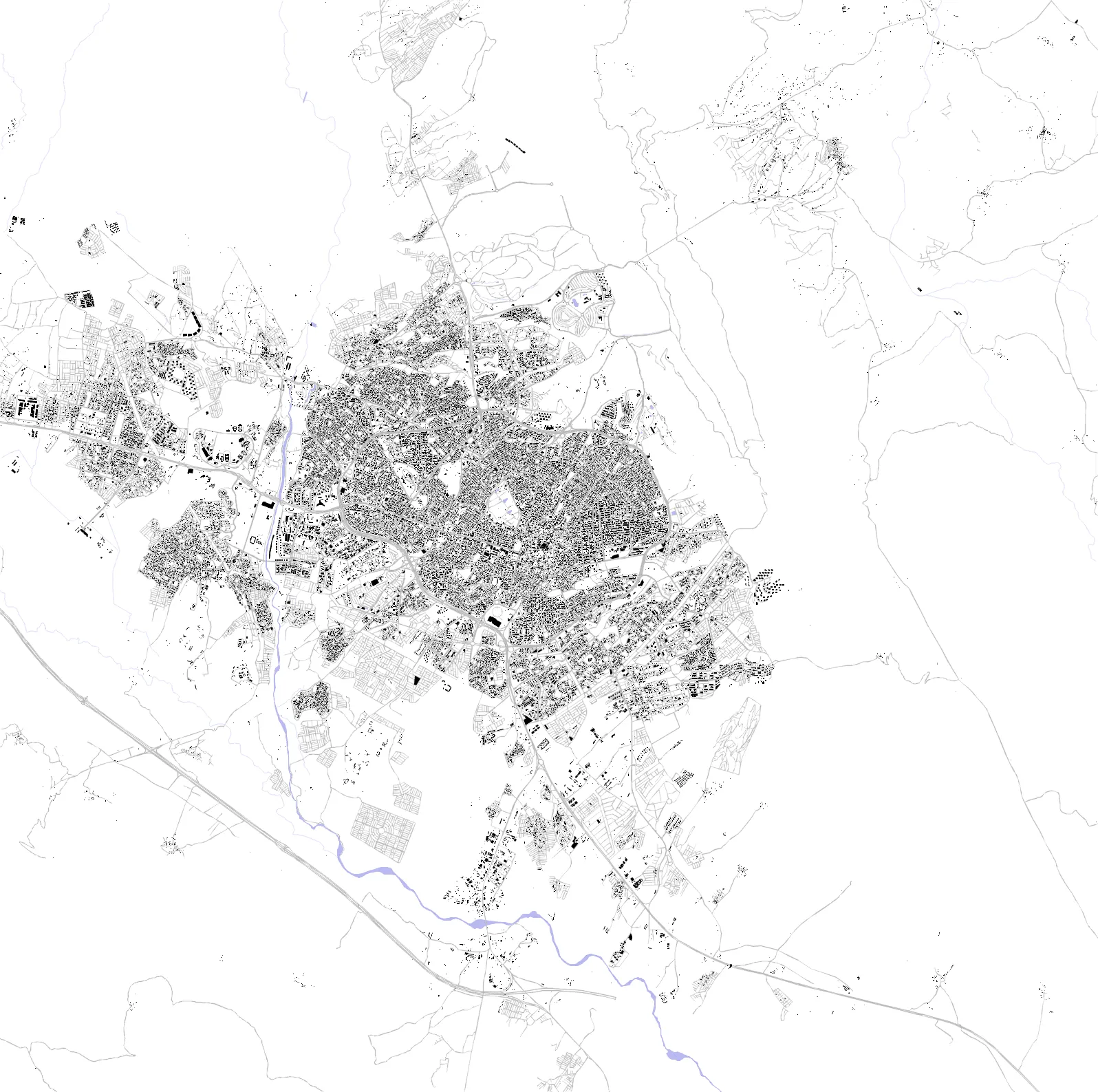 Sulaymaniyah figure ground plan