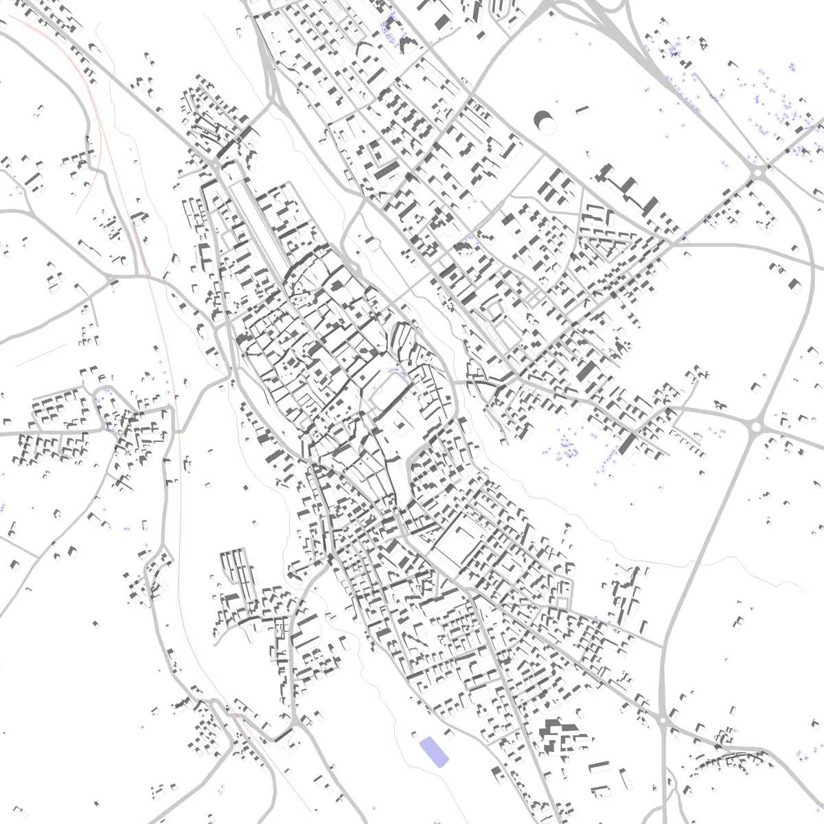 Sulmona planimetria di sito (2.5 km)