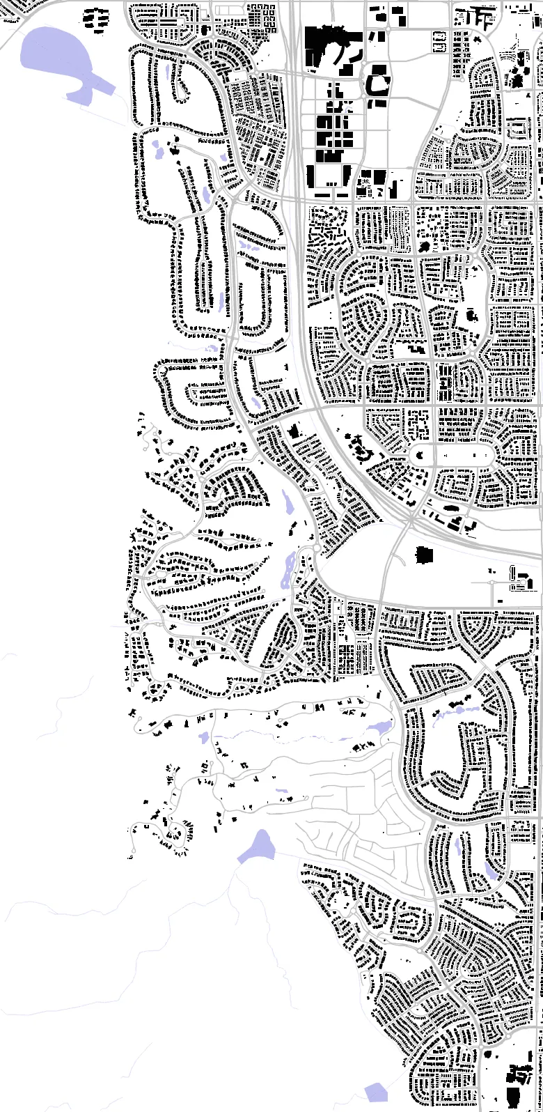 Summerlin South figure ground plan