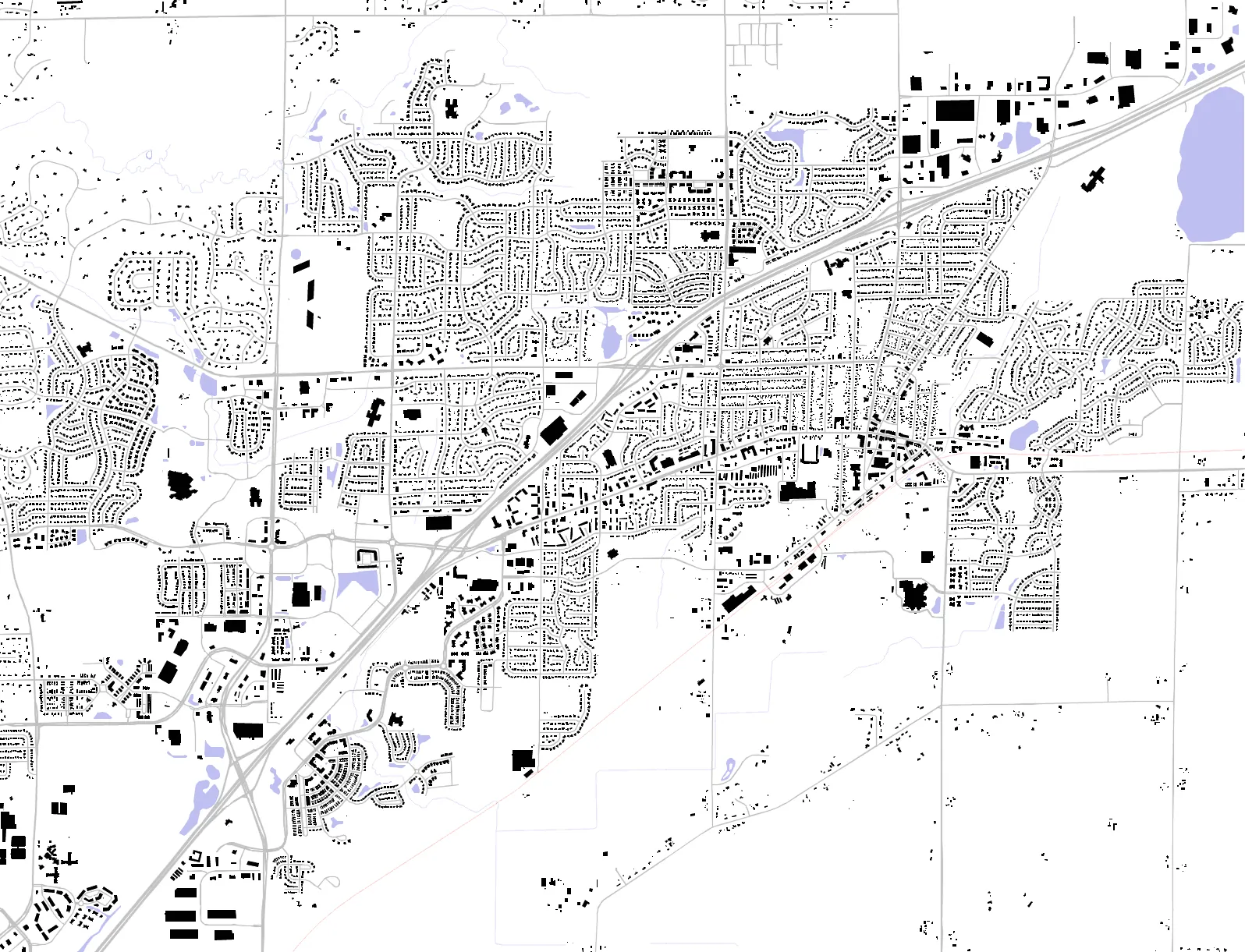 Sun Prairie figure ground plan