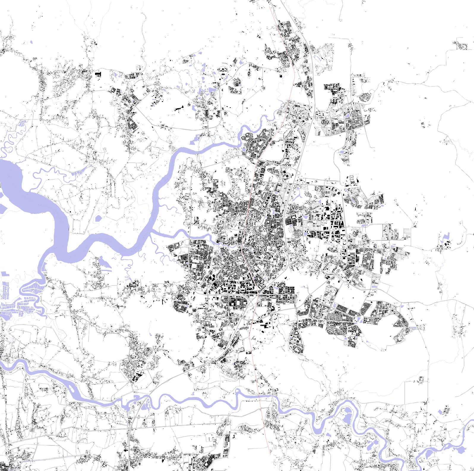 Sungai Petani figure ground plan