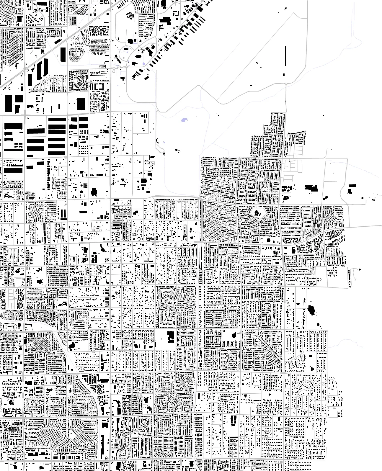 Sunrise Manor figure ground plan