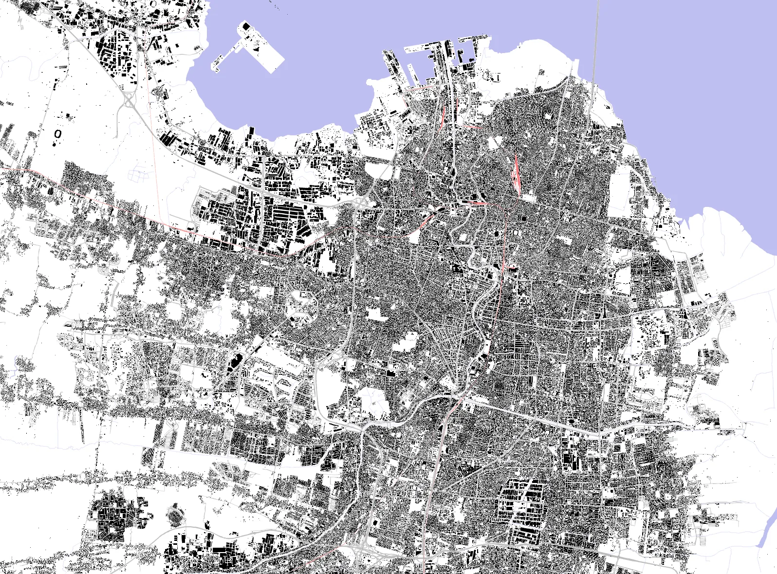 Surabaya figure ground plan