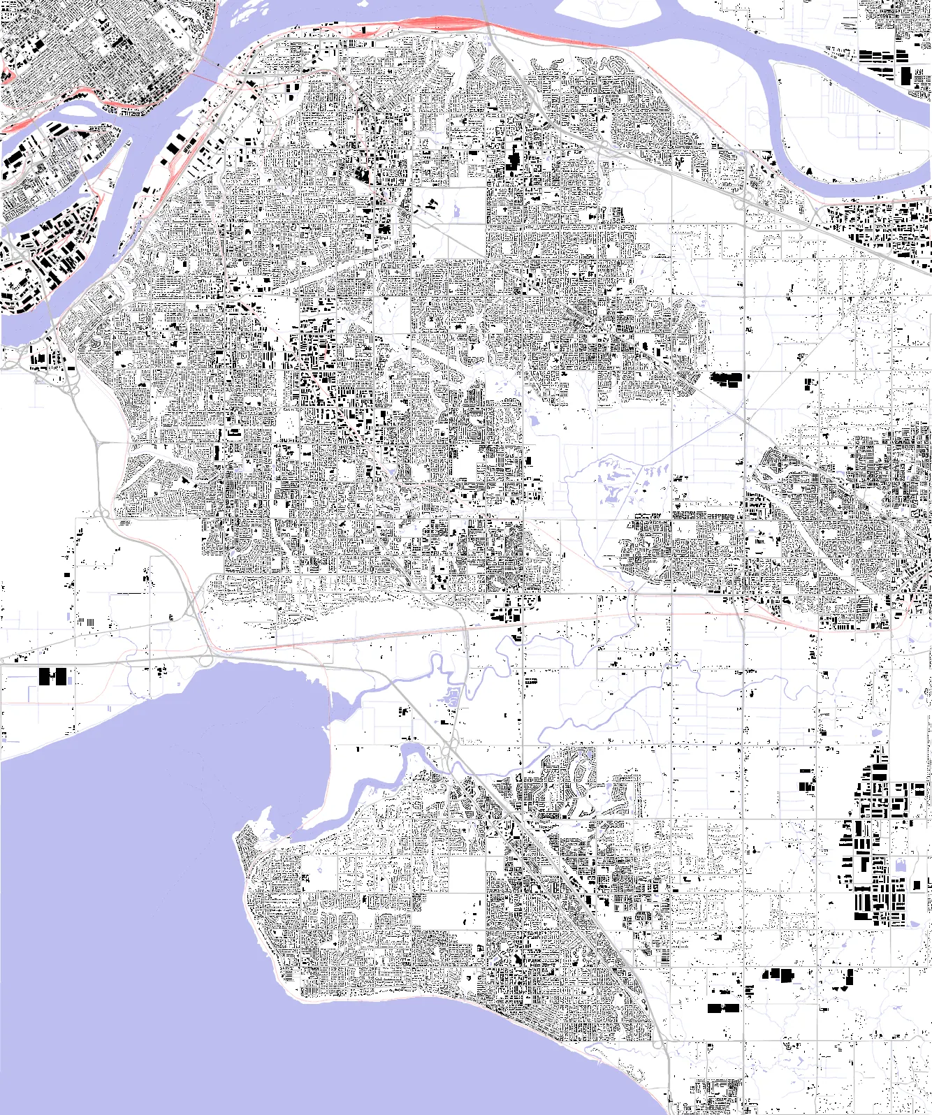 Surrey figure ground plan