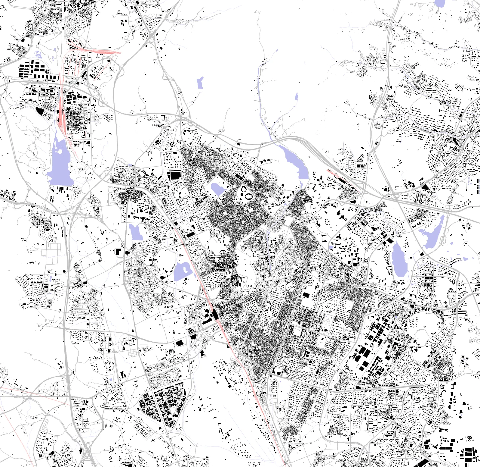 Suwon figure ground plan