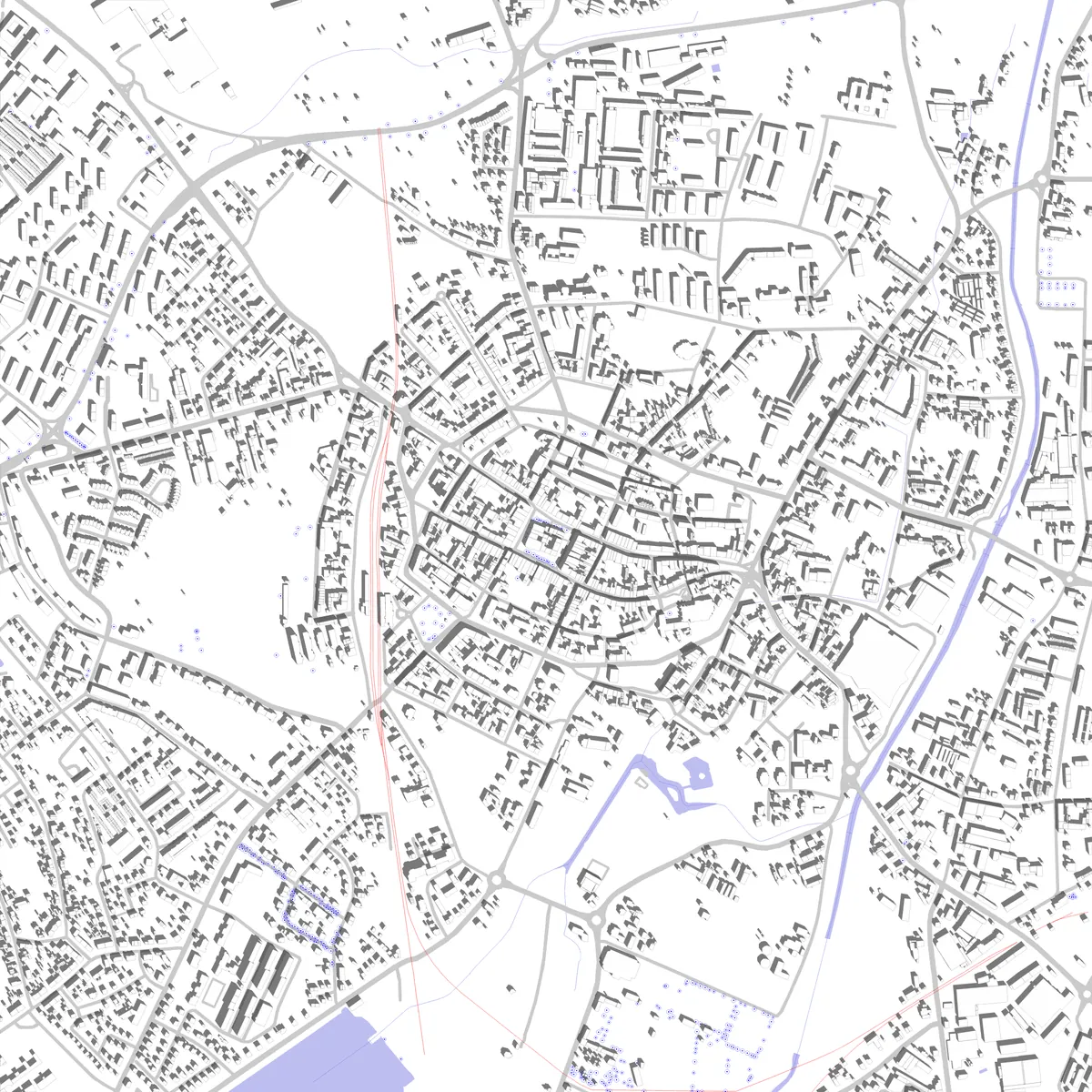 Świdnica plan zagospodarowania (2,5 km)