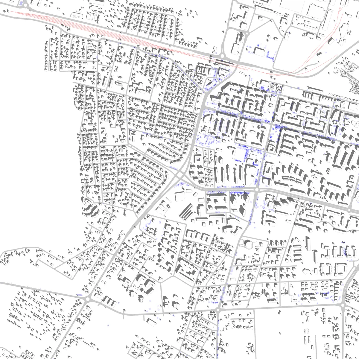 Świdnik site plan (2.5 km)