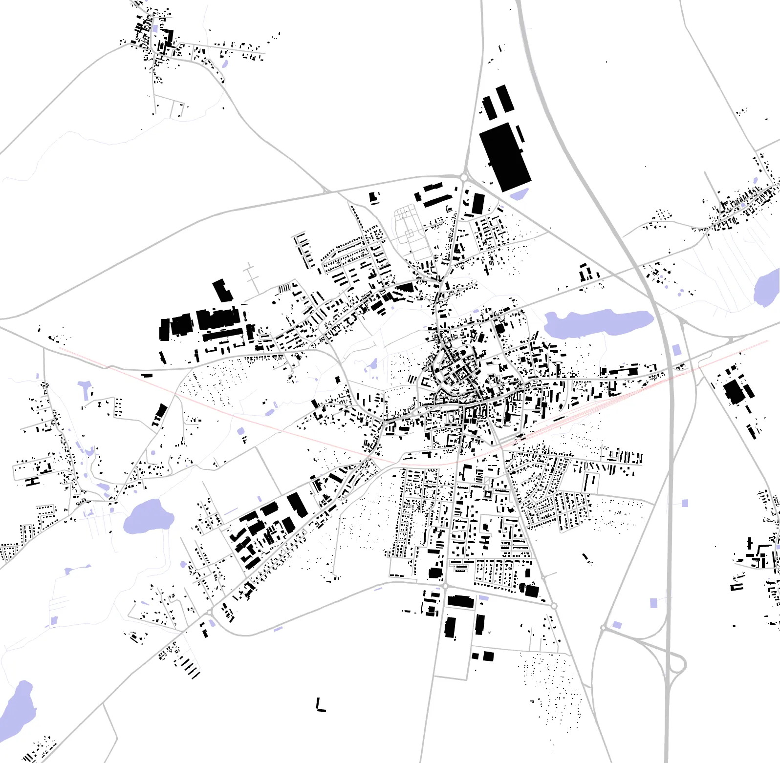 Świebodzin figure ground plan