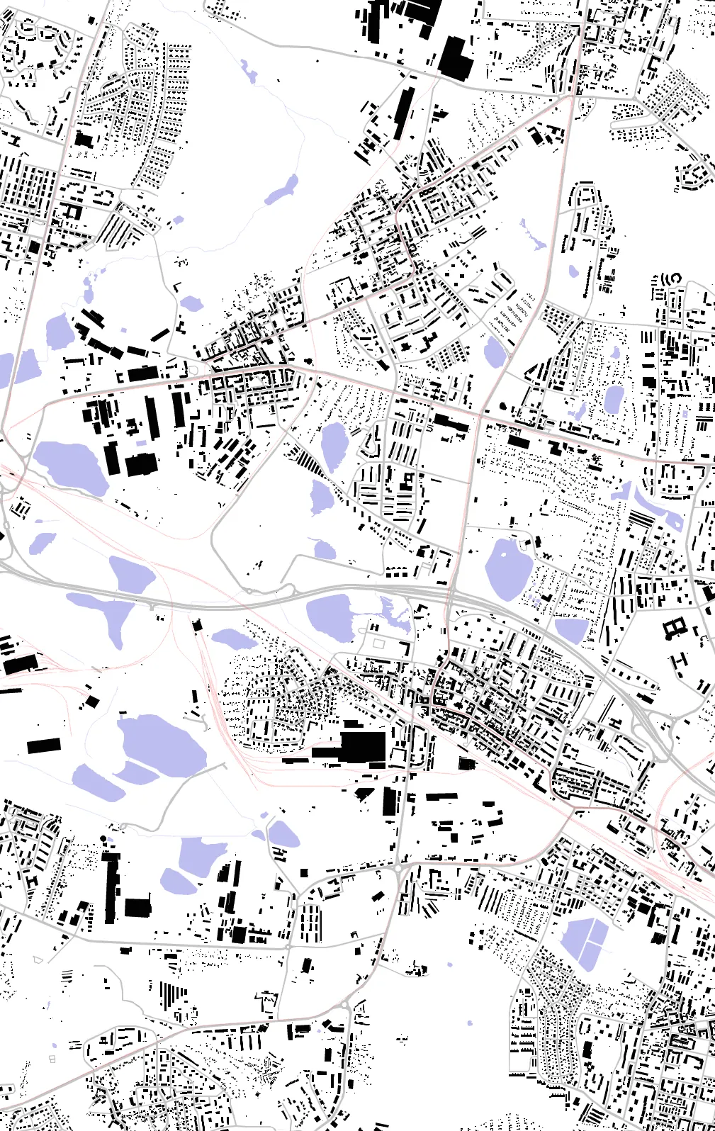 Świętochłowice plan czarno-biały