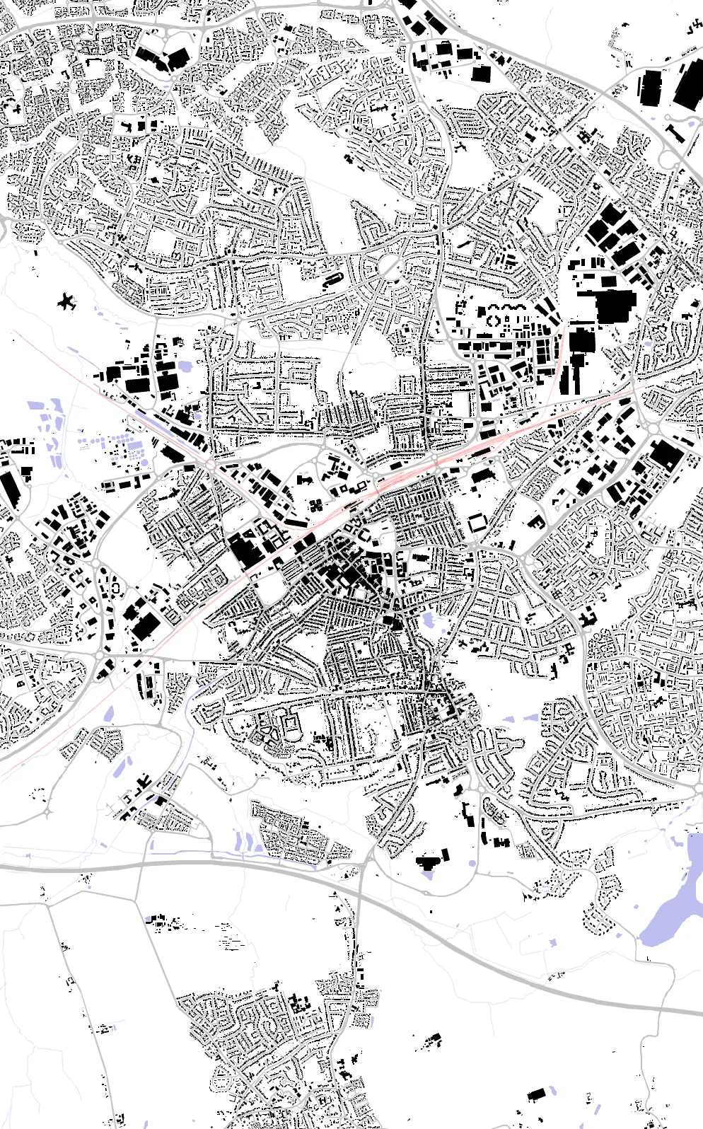 Swindon figure ground plan