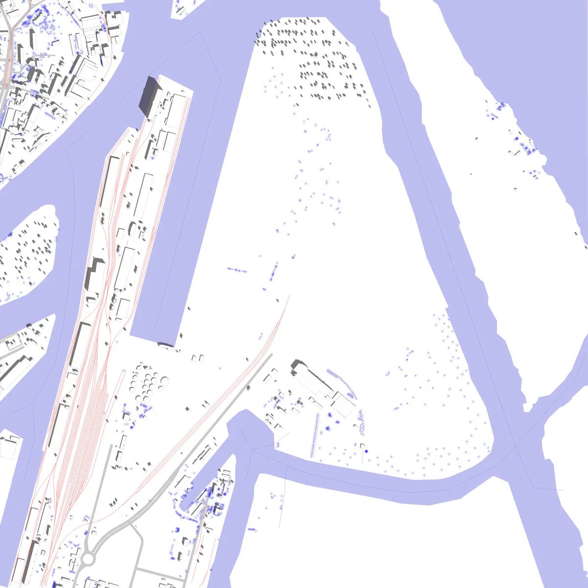 Szczecin site plan (2.5 km)