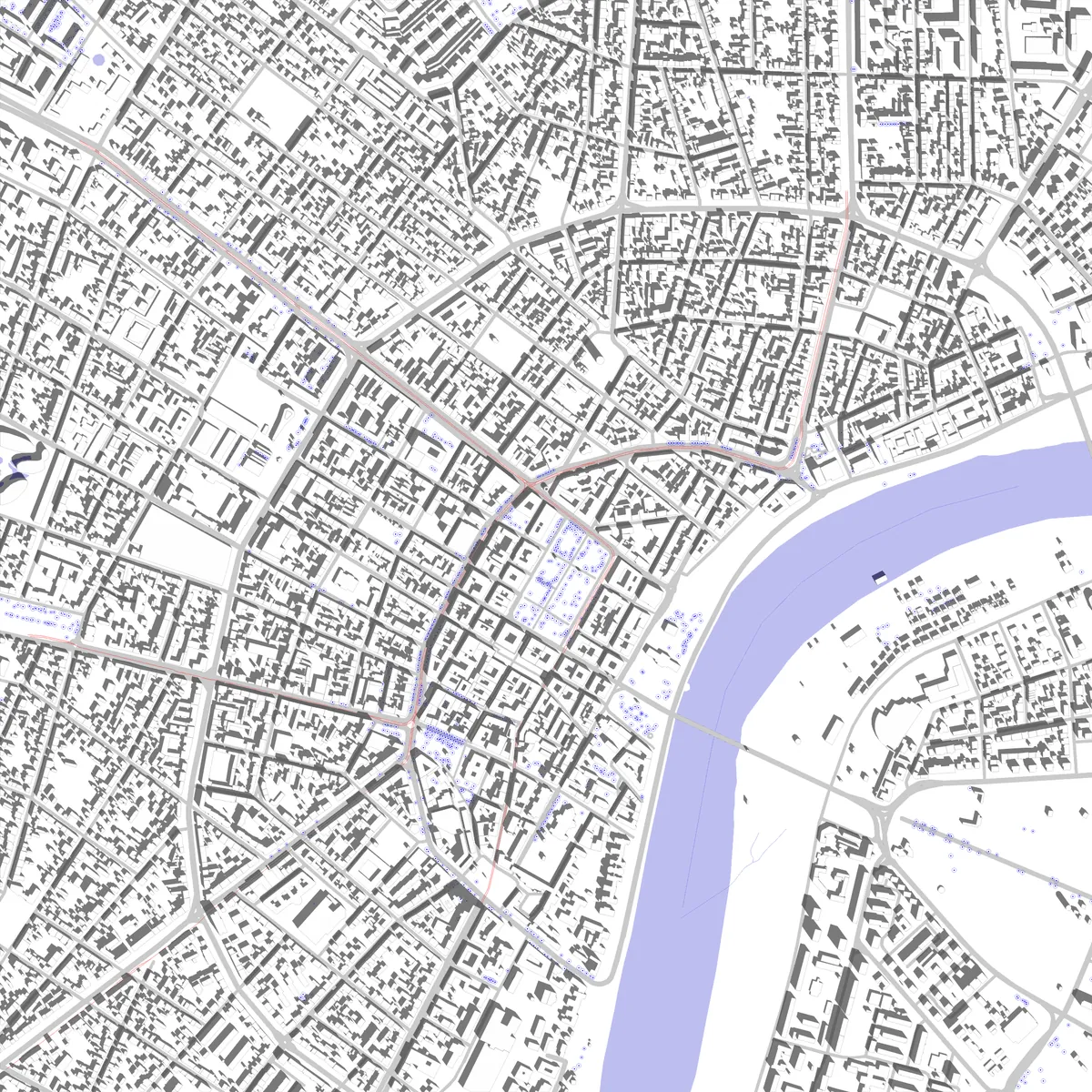 Szeged site plan (2.5 km)