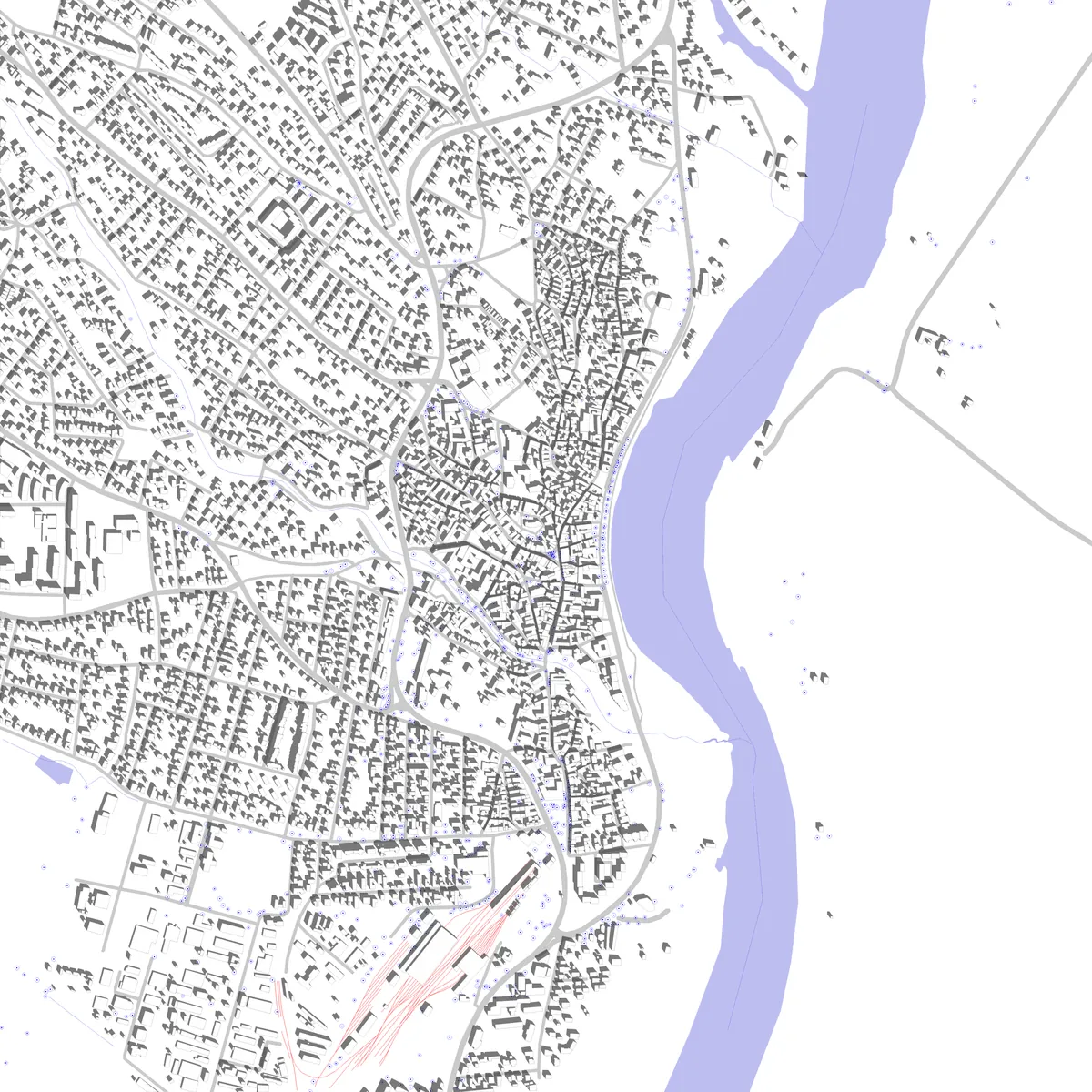 Szentendre site plan (2,5 km)