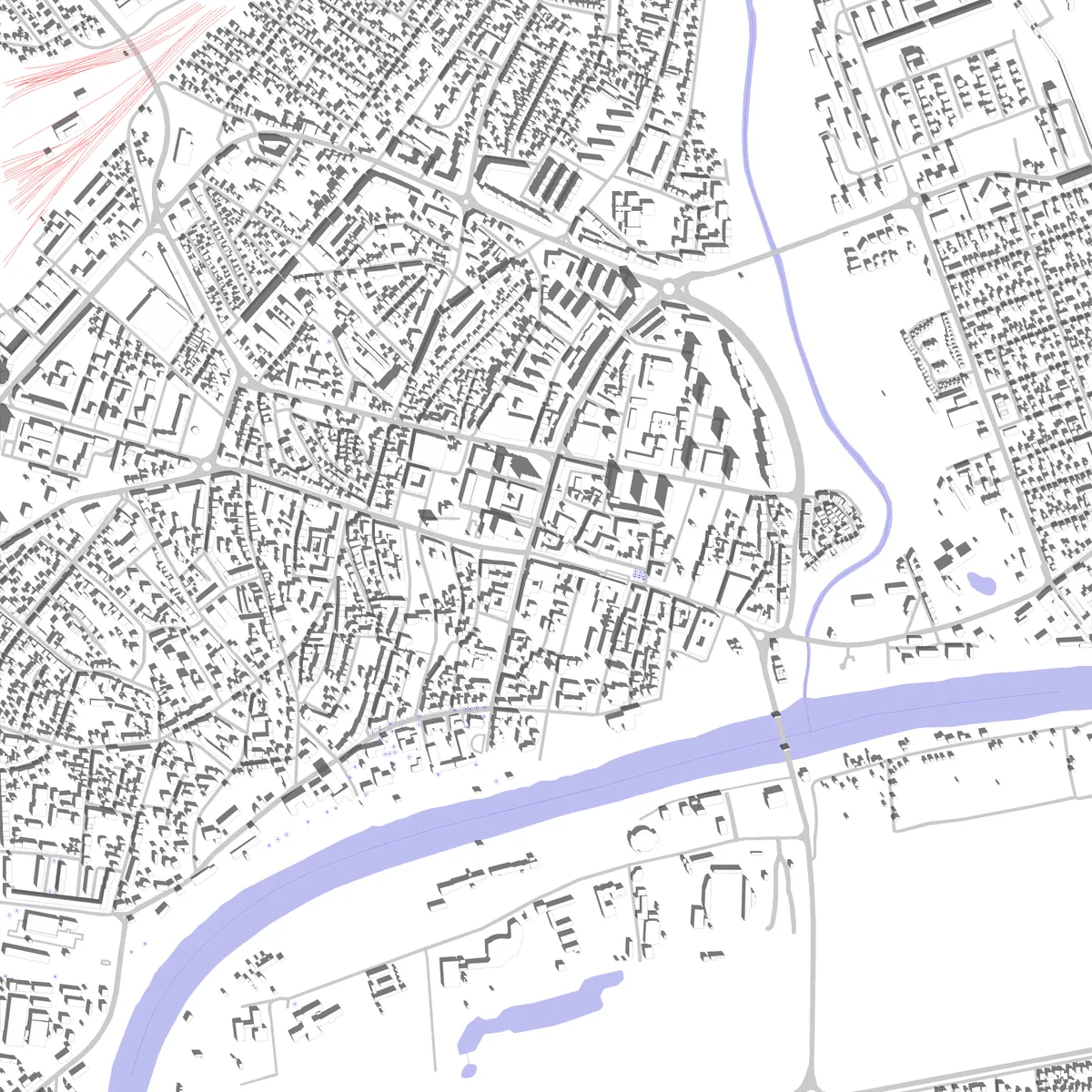 Szolnok site plan (2.5 km)