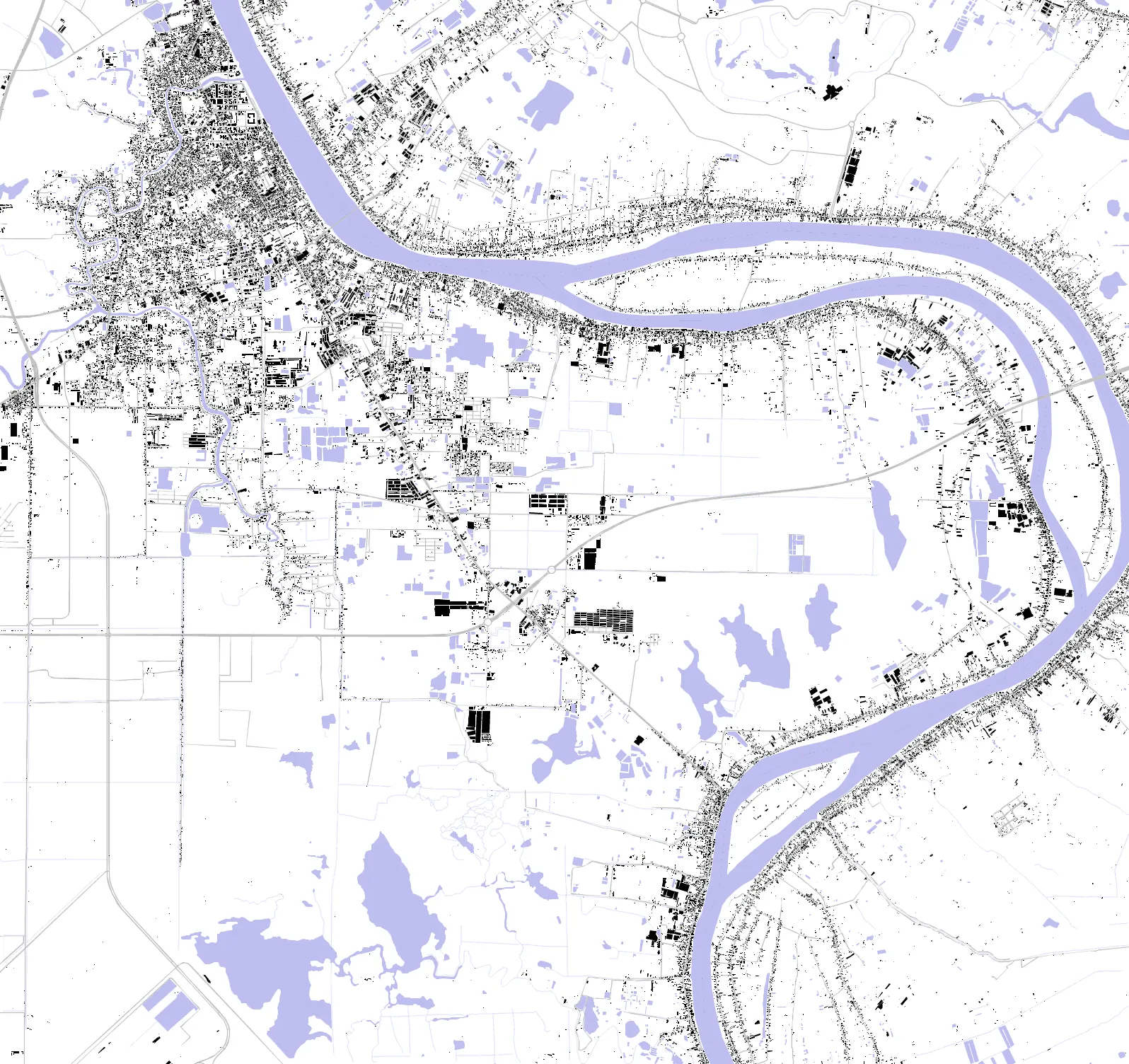 Ta Khmau figure ground plan