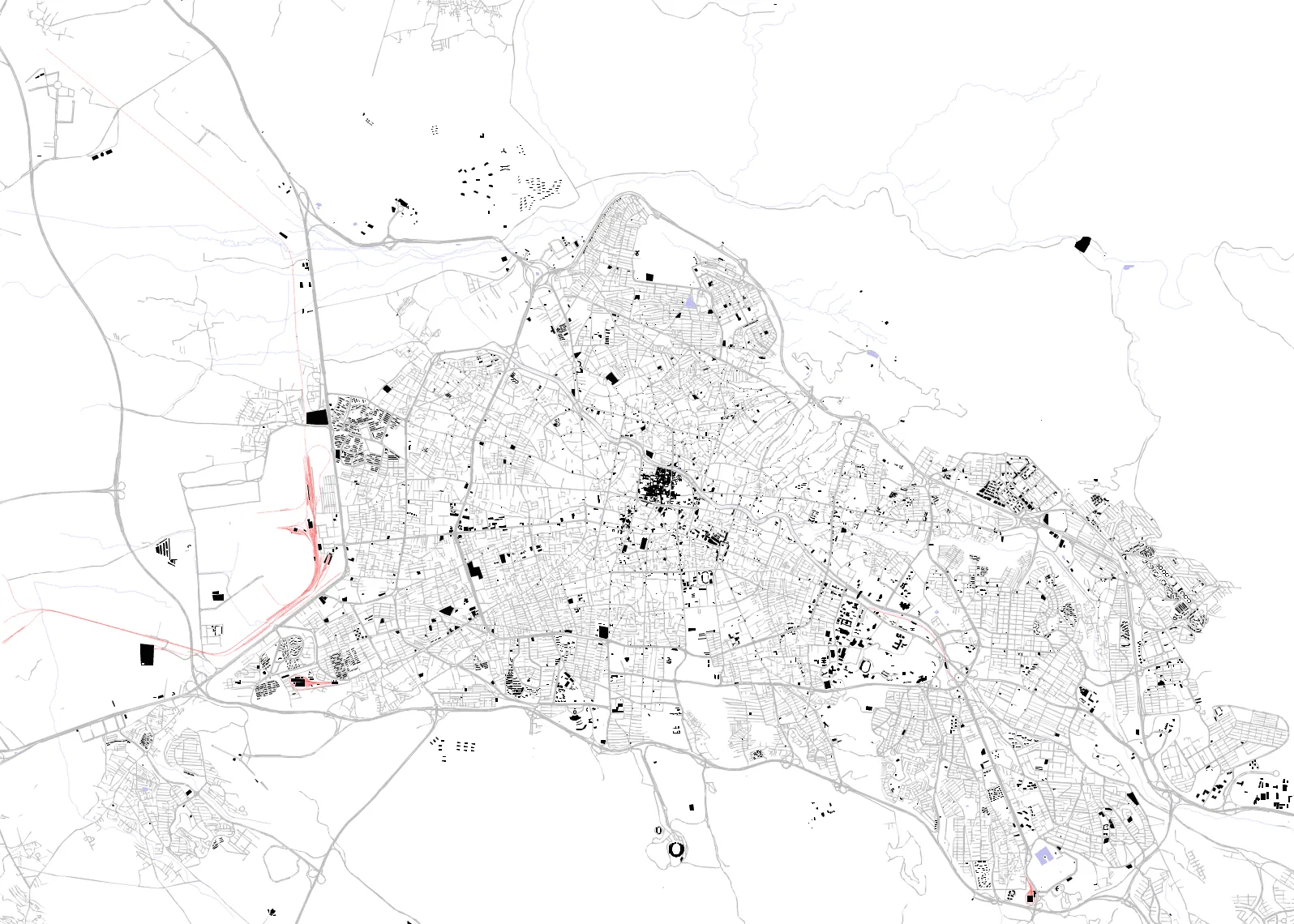 Tabriz figure ground plan