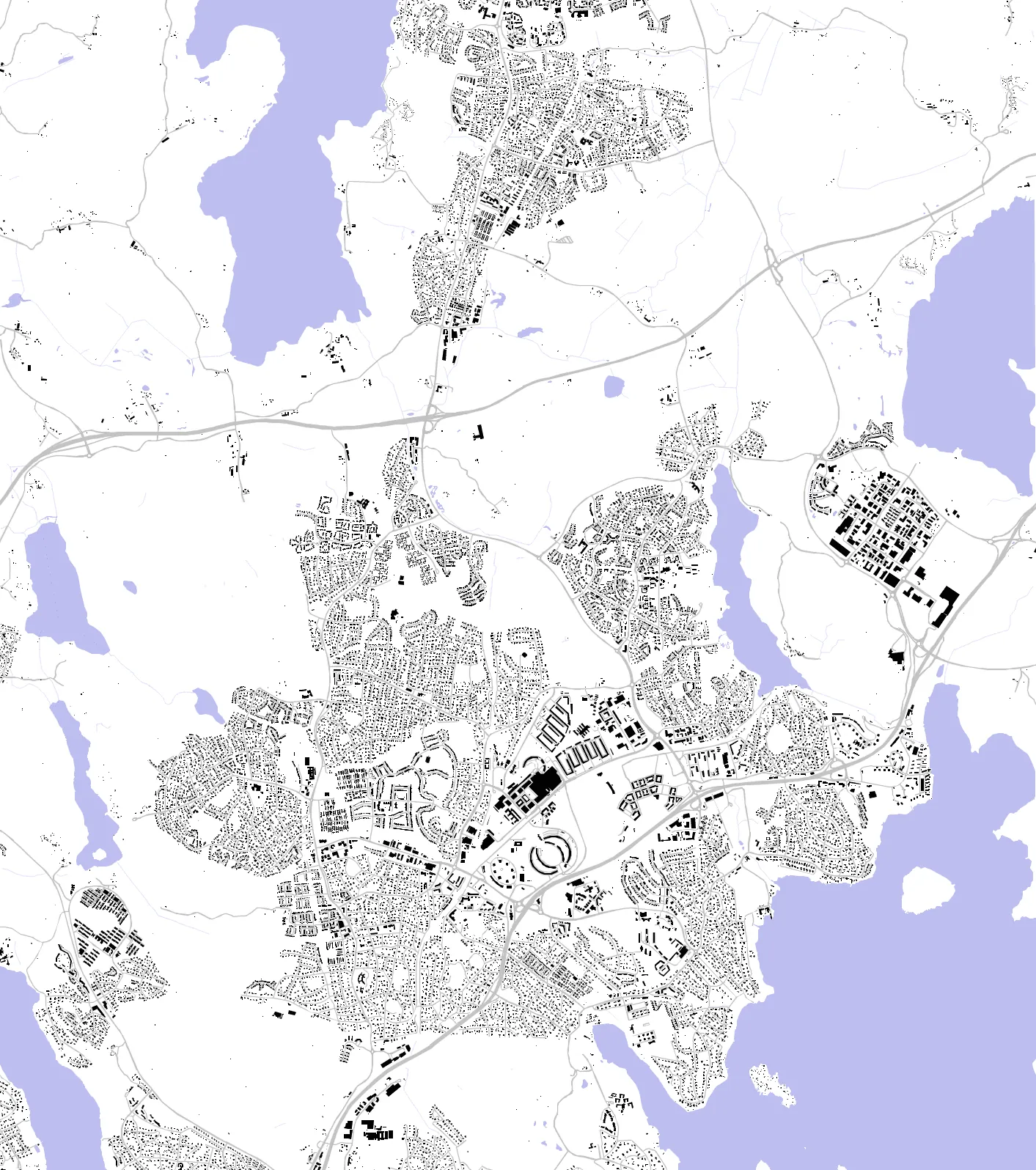 Täby figure ground plan