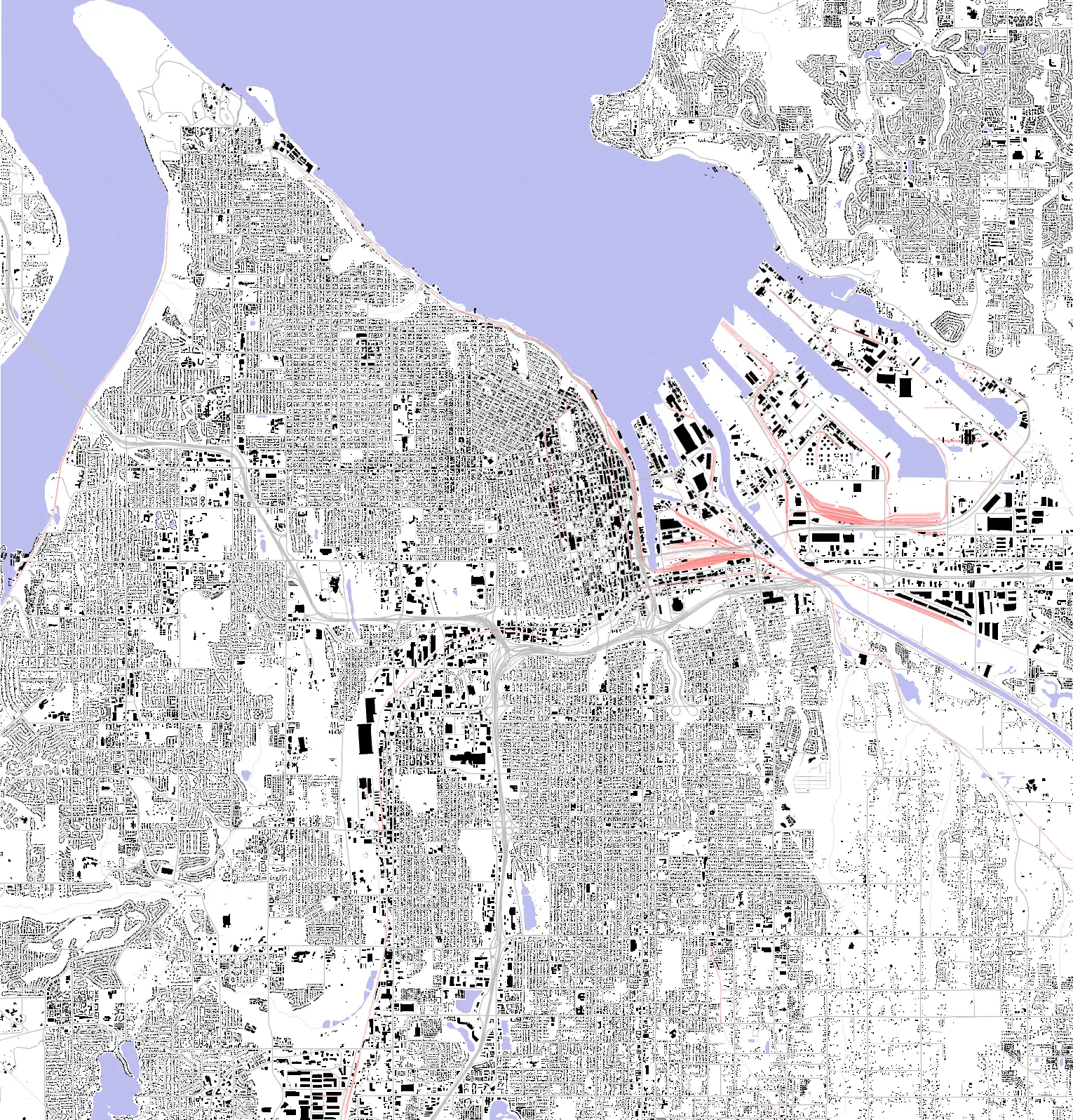 Tacoma figure ground plan