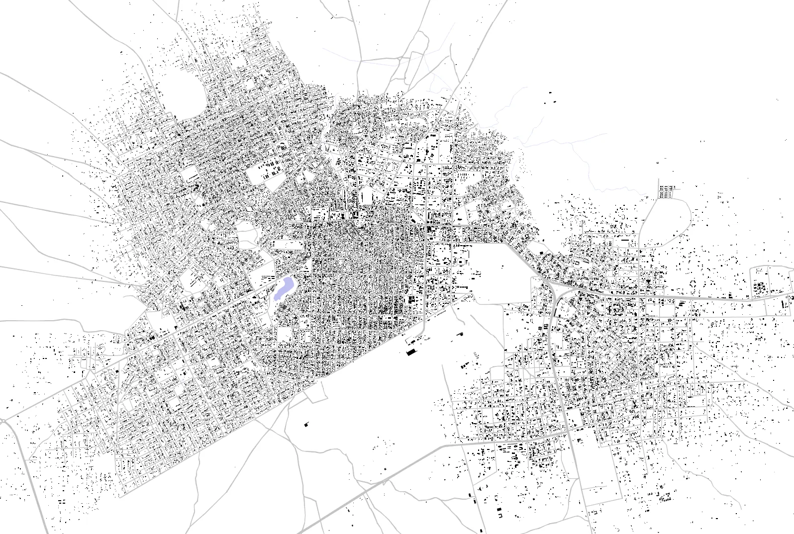 Tahoua figure ground plan