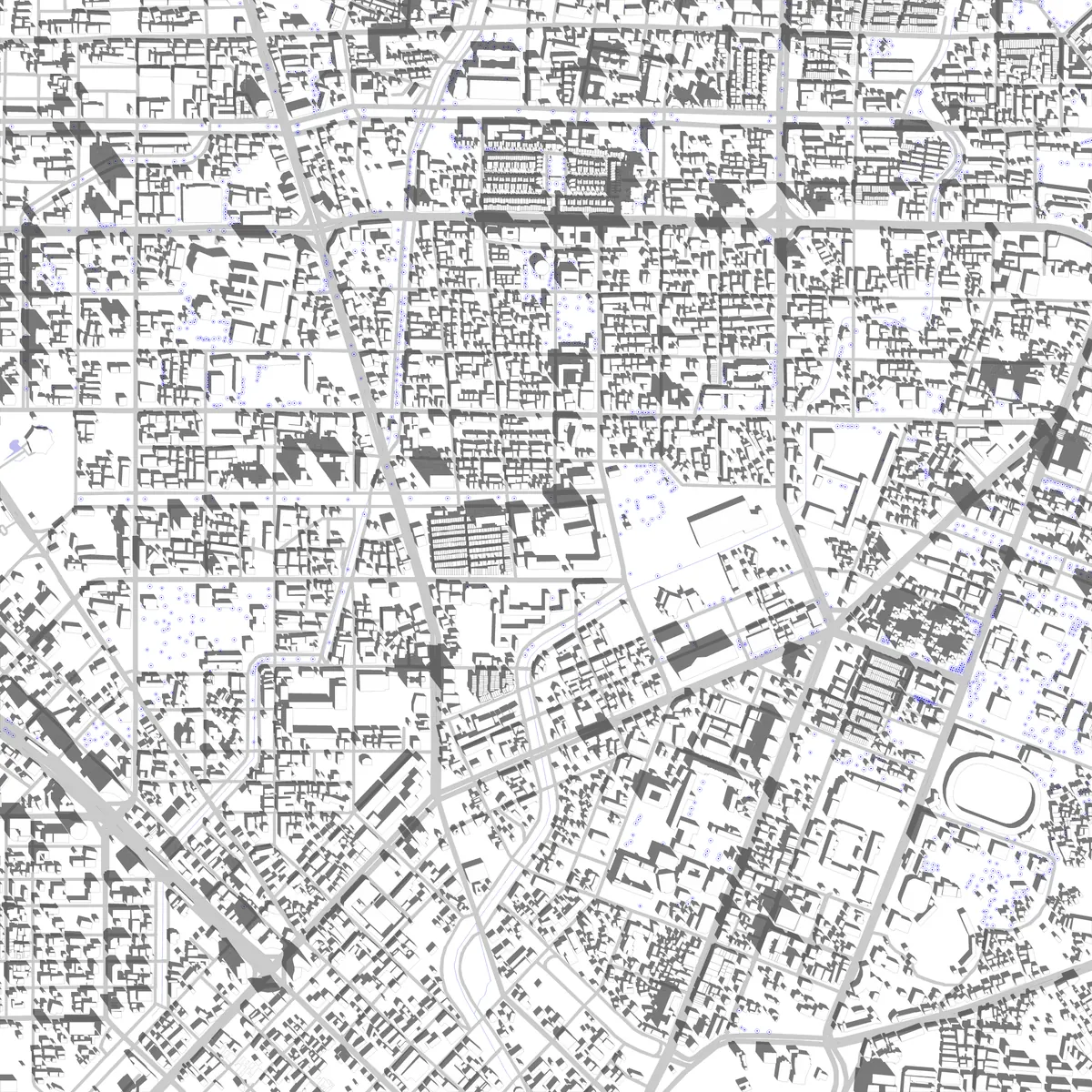 台中 场地现状图 (2.5 km)