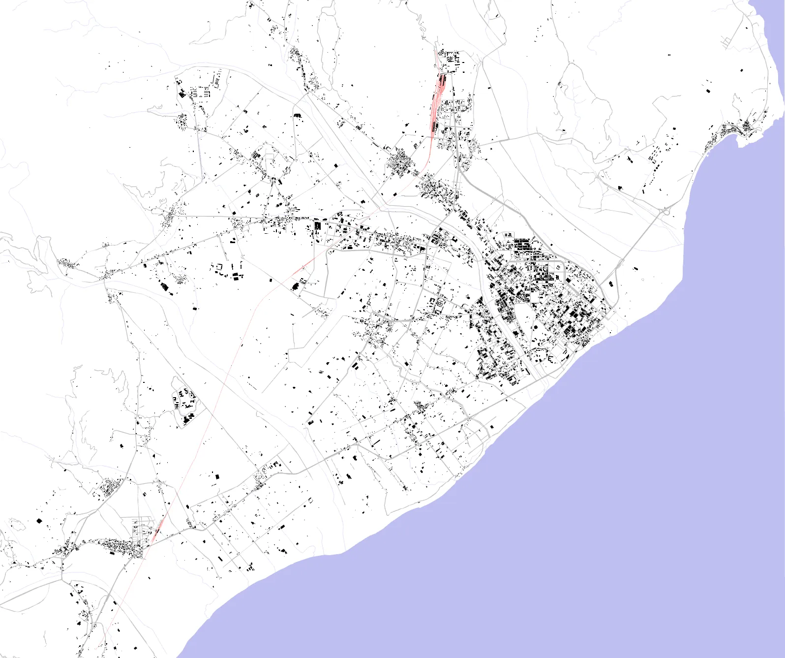 Taitung City figure ground plan