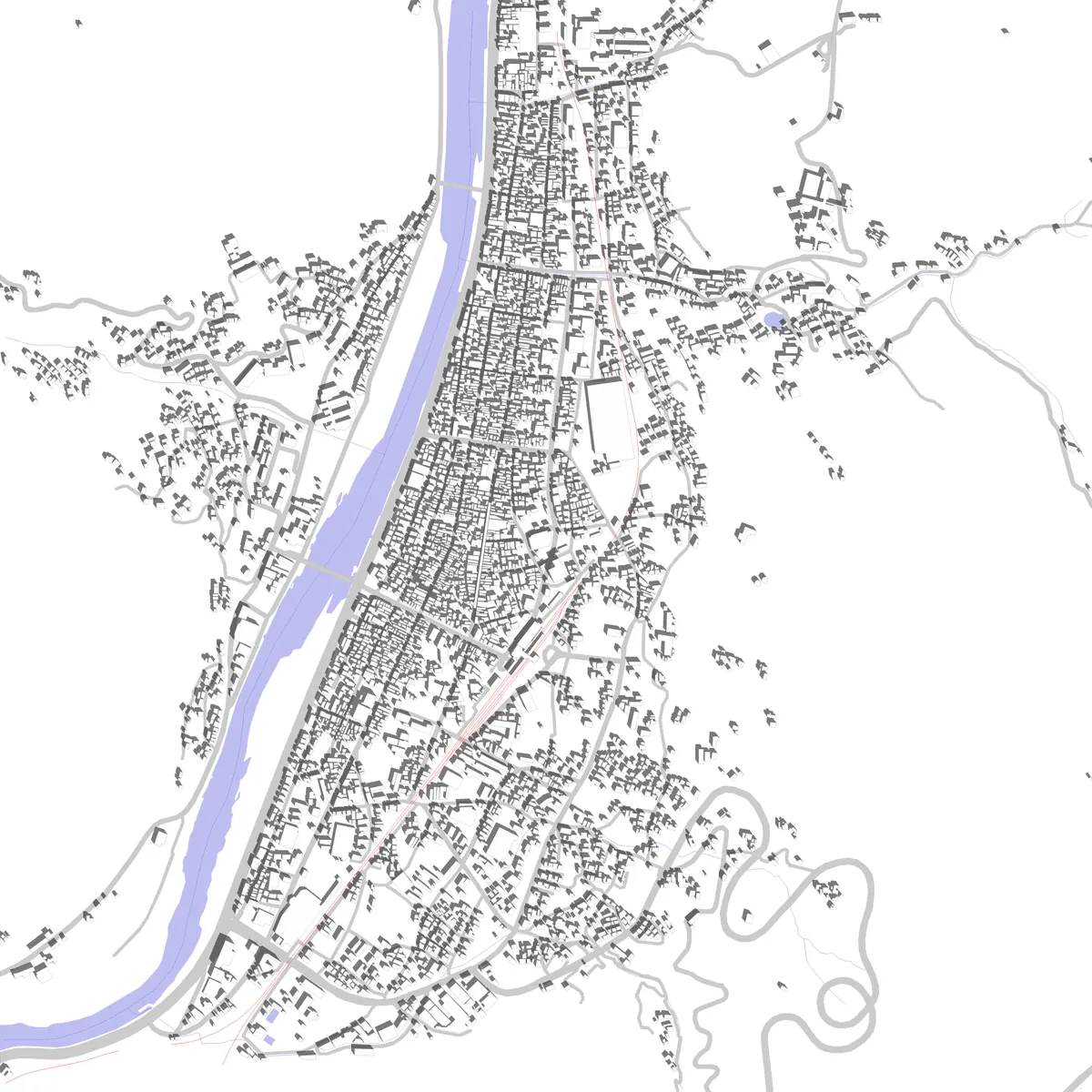 高梁 敷地図 (2.5 km)