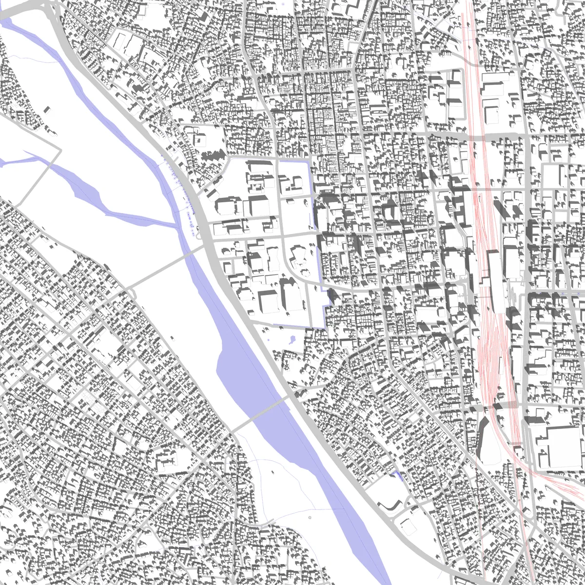 高崎 敷地図 (2.5 km)