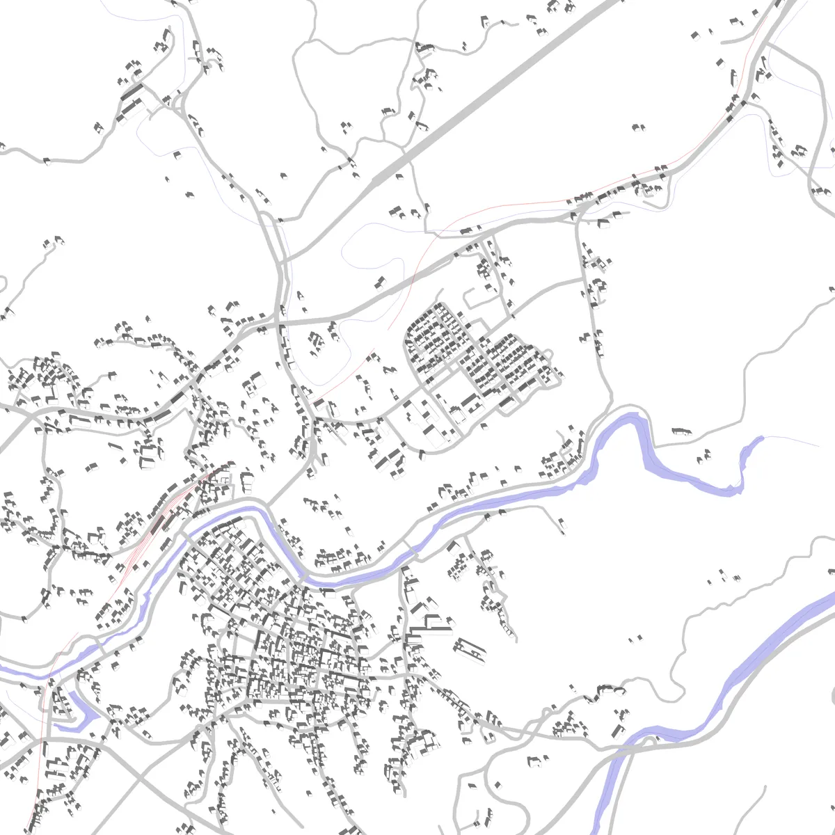 竹田 敷地図 (2.5 km)