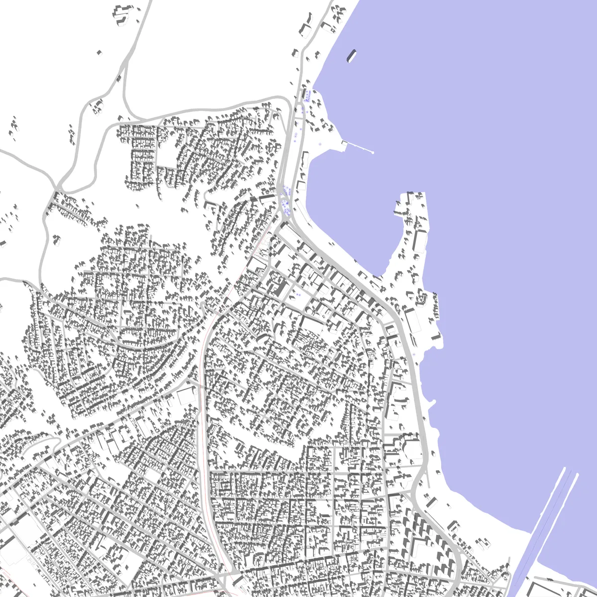 Talcahuano plano de situación (2.5 km)