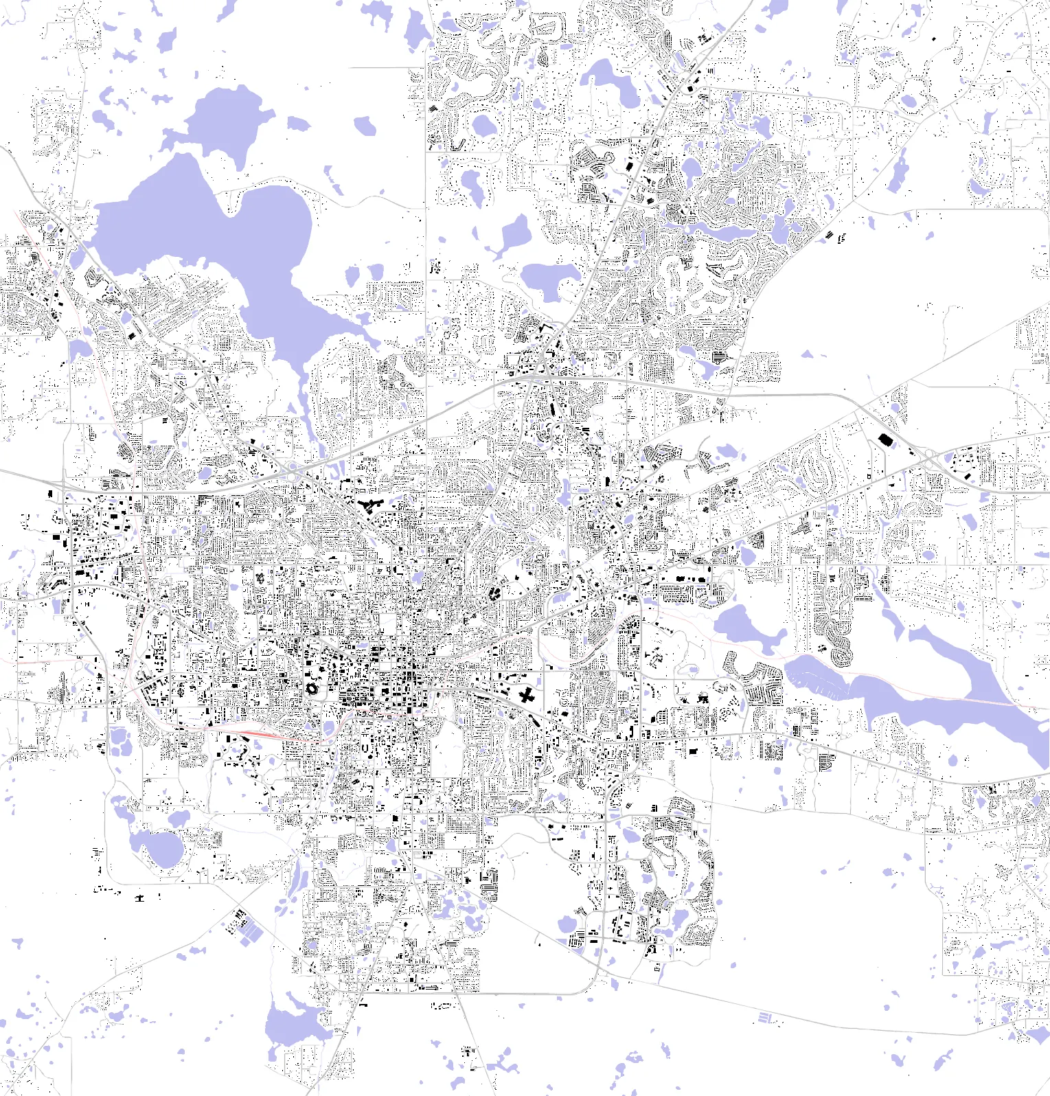 Tallahassee figure ground plan