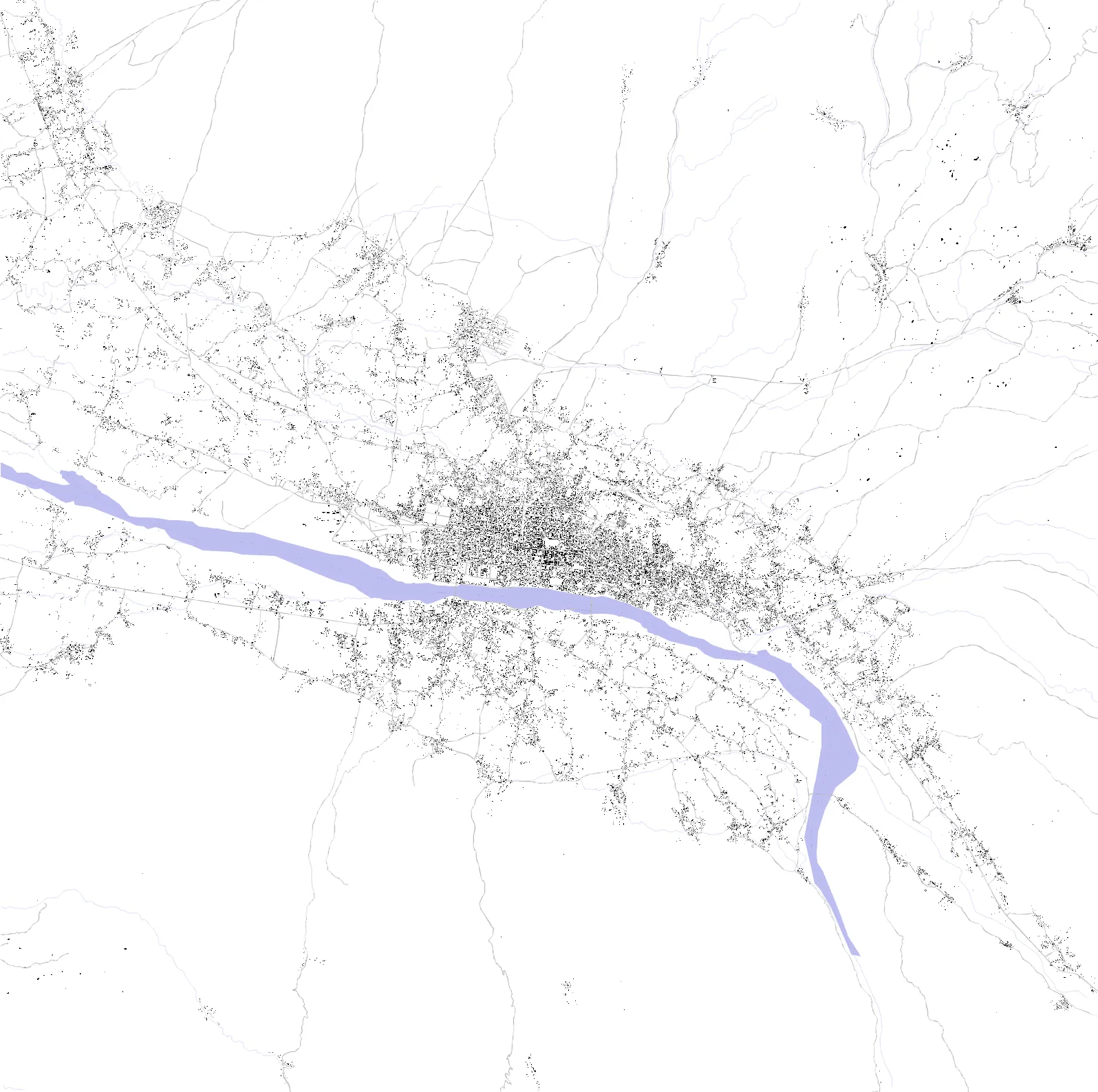 Taloqan figure ground plan