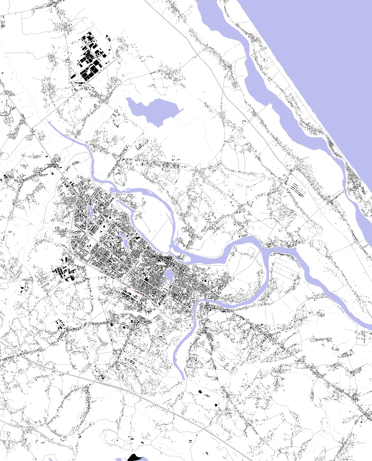 Tam Kỳ figure ground plan