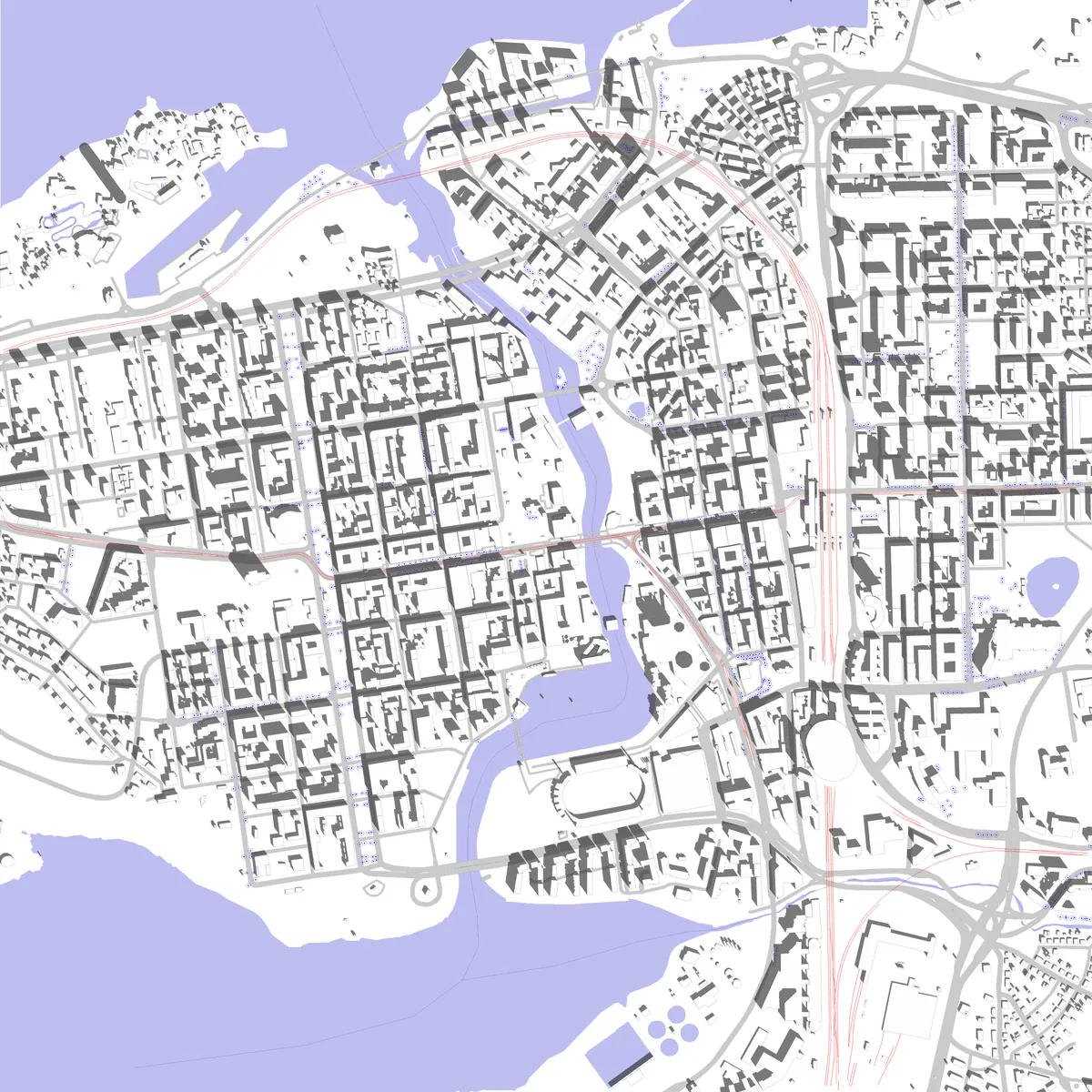 Tampere site plan (2.5 km)