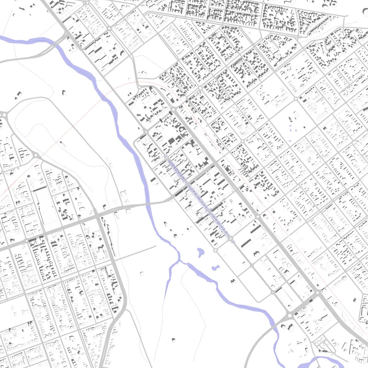 Tamworth site plan (2.5 km)