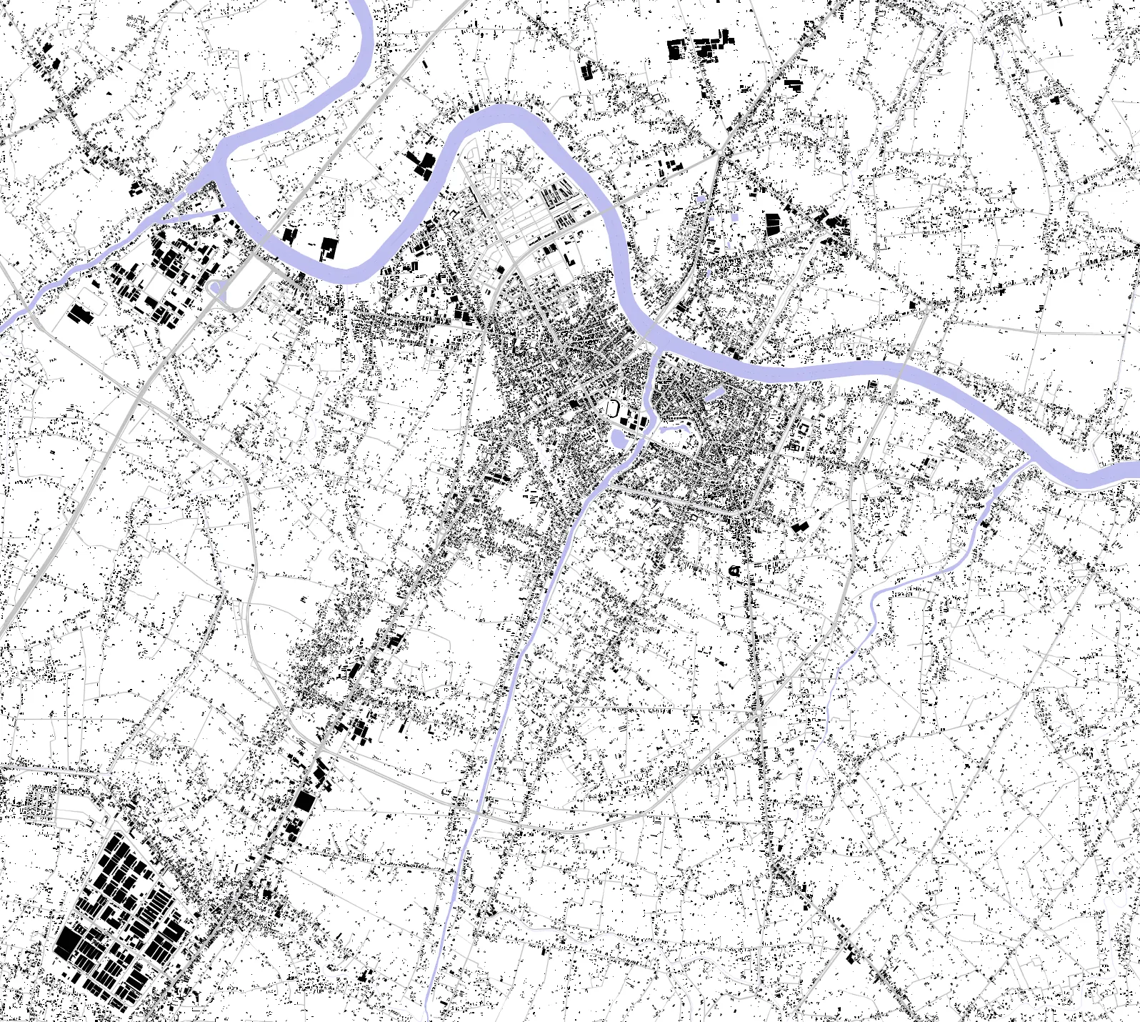 Tân An figure ground plan