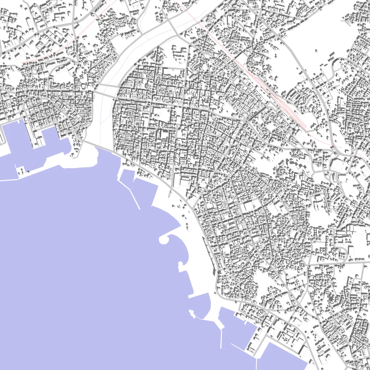 田辺 敷地図 (2.5 km)