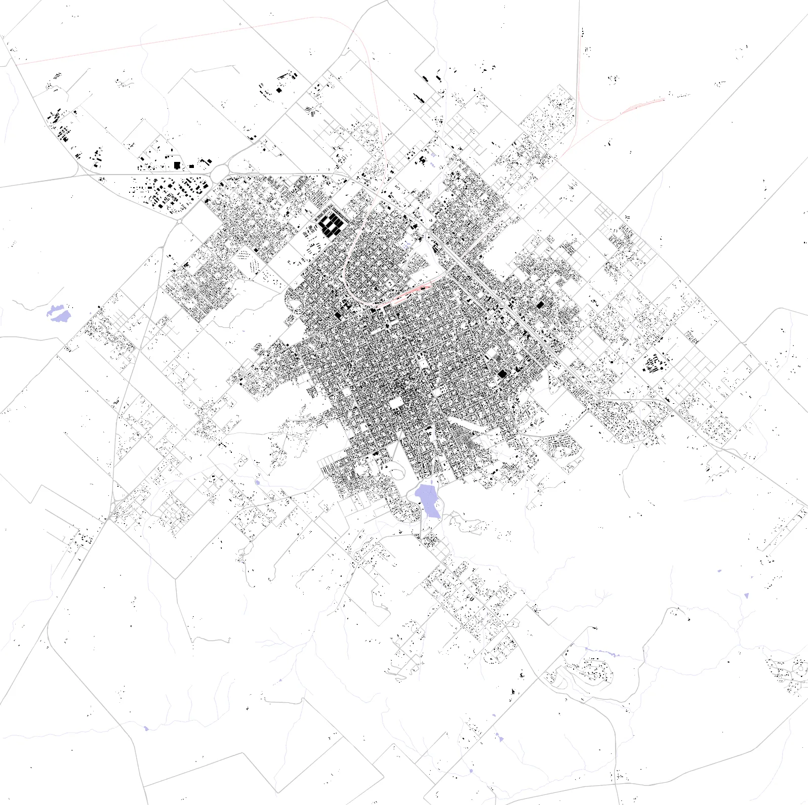 Tandil figure ground plan