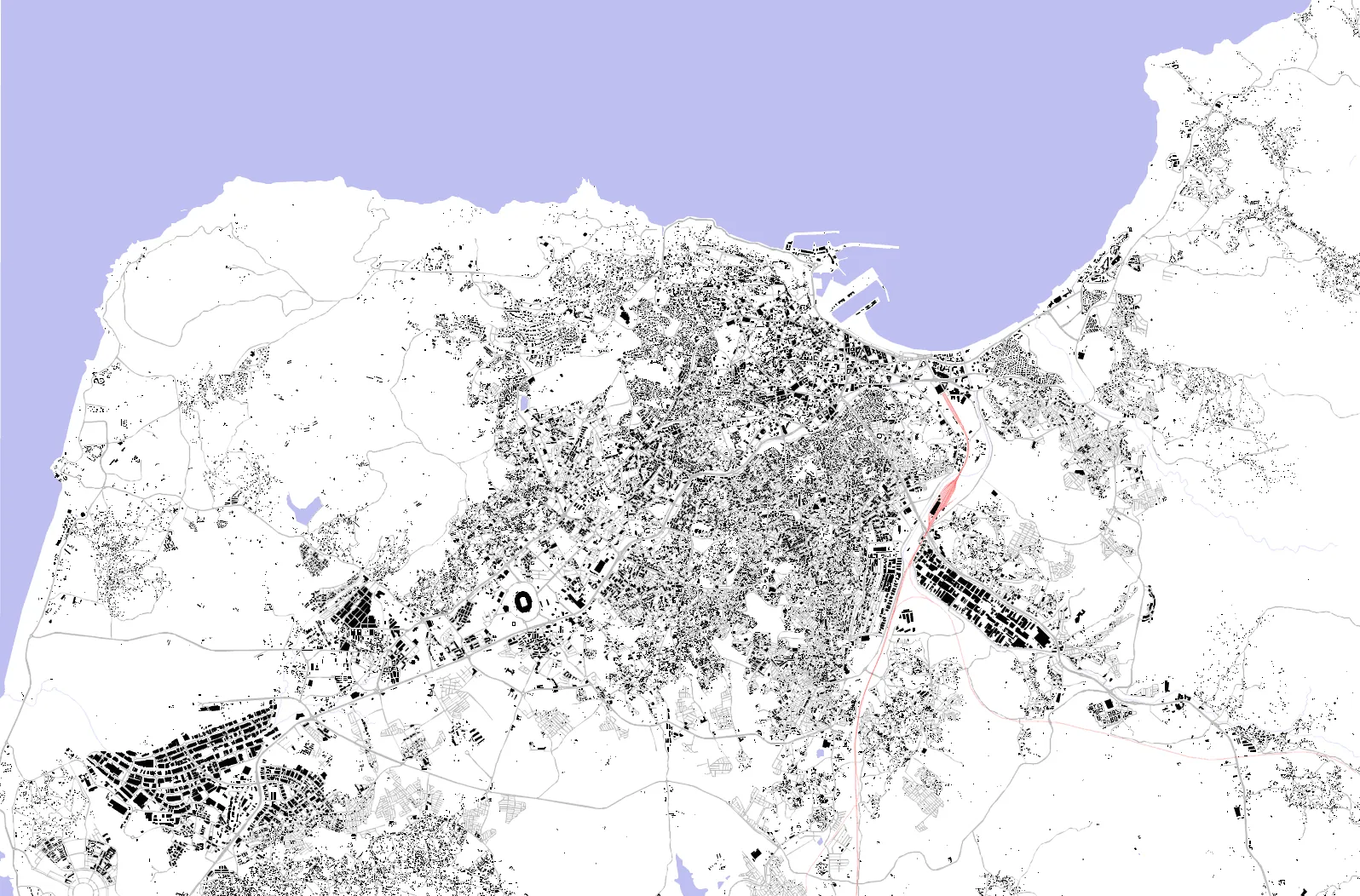 Tangier figure ground plan