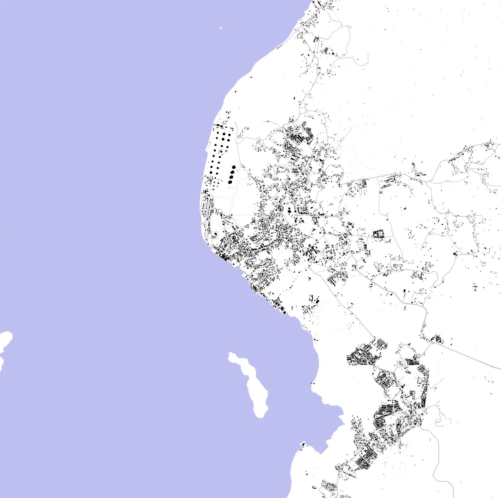 Tanjung Uban figure ground plan