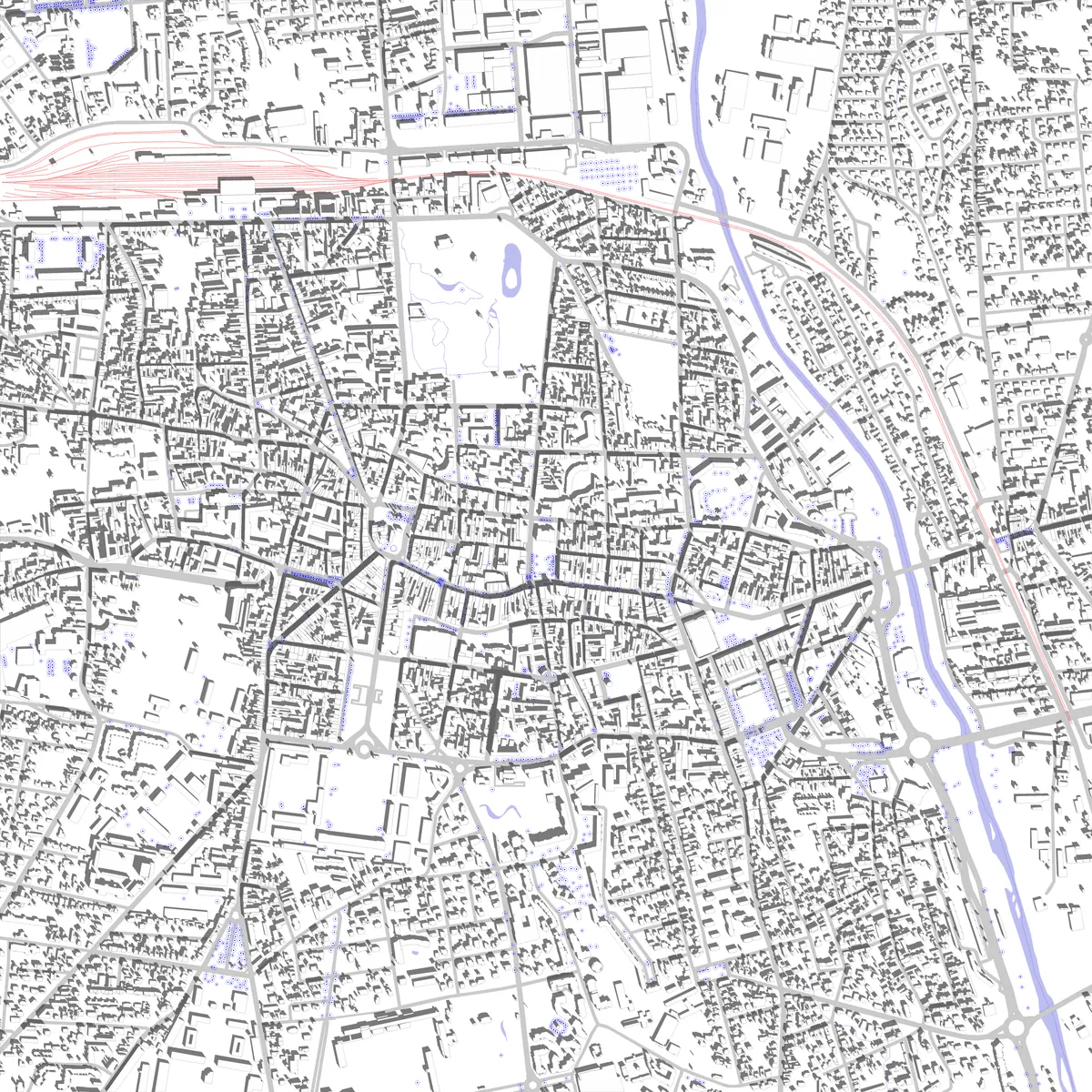 Tarbes site plan (2.5 km)