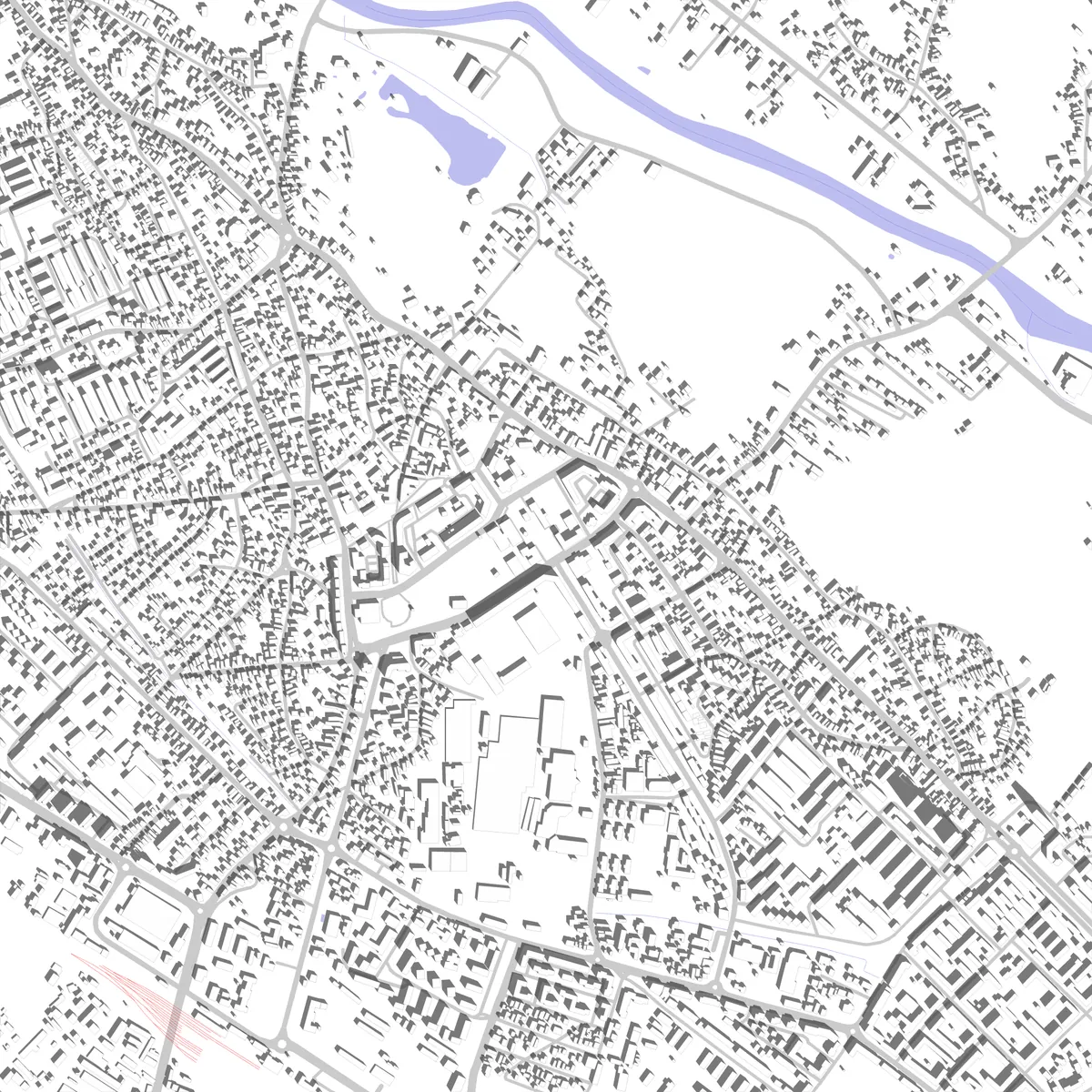 Târgoviște site plan (2.5 km)