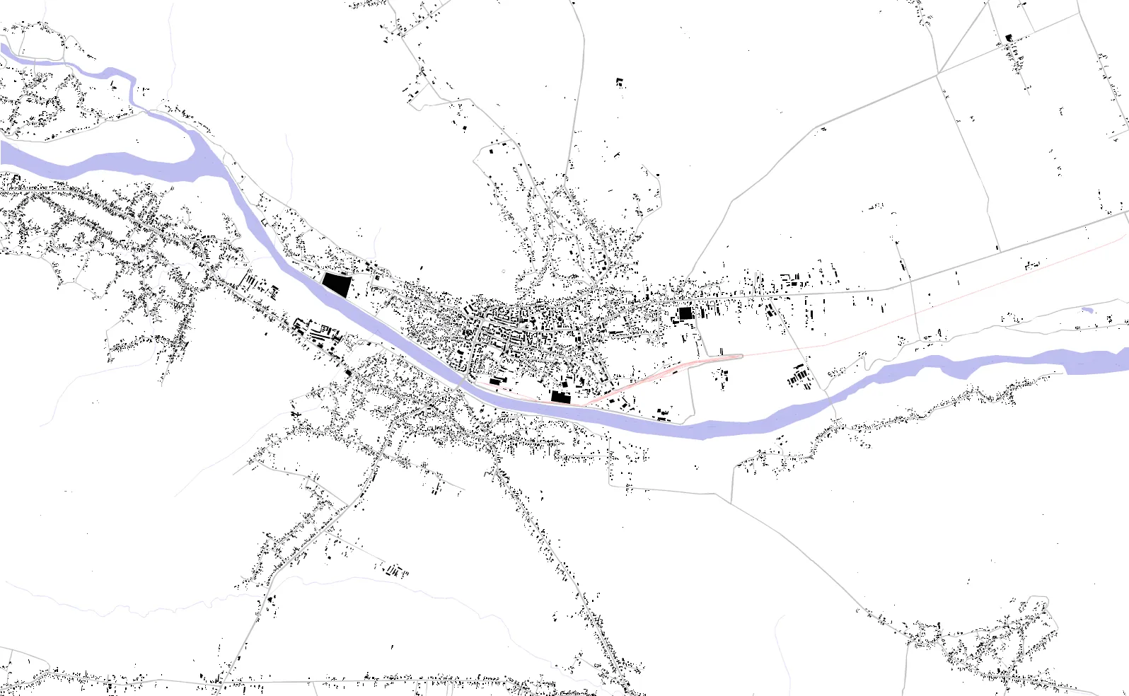 Târgu Neamț figure ground plan