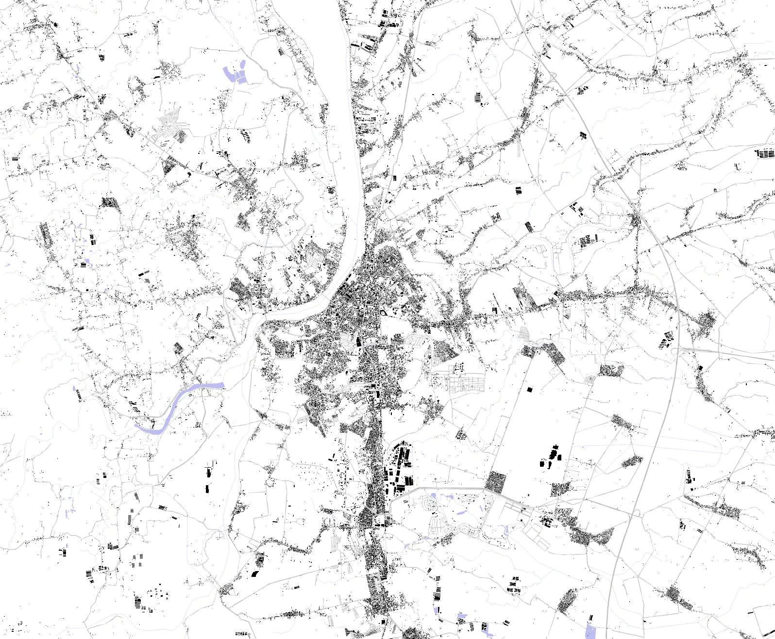 Tarlac City figure ground plan
