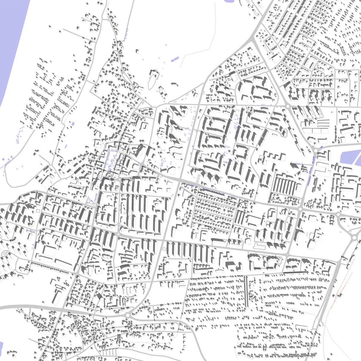 Tarnobrzeg plan zagospodarowania (2,5 km)