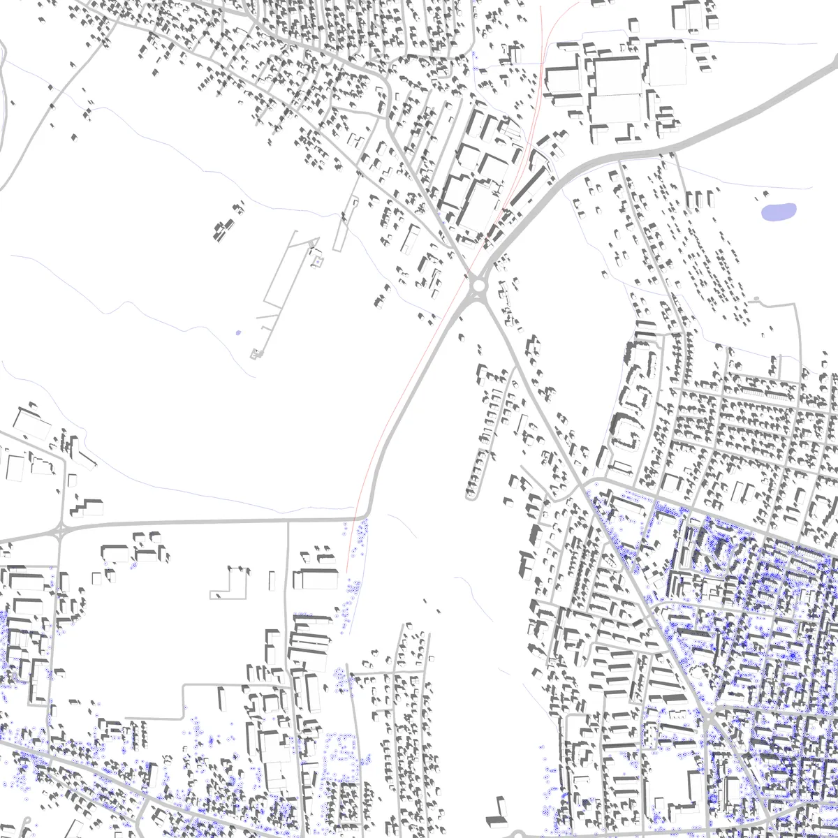Tarnów plan zagospodarowania (2,5 km)